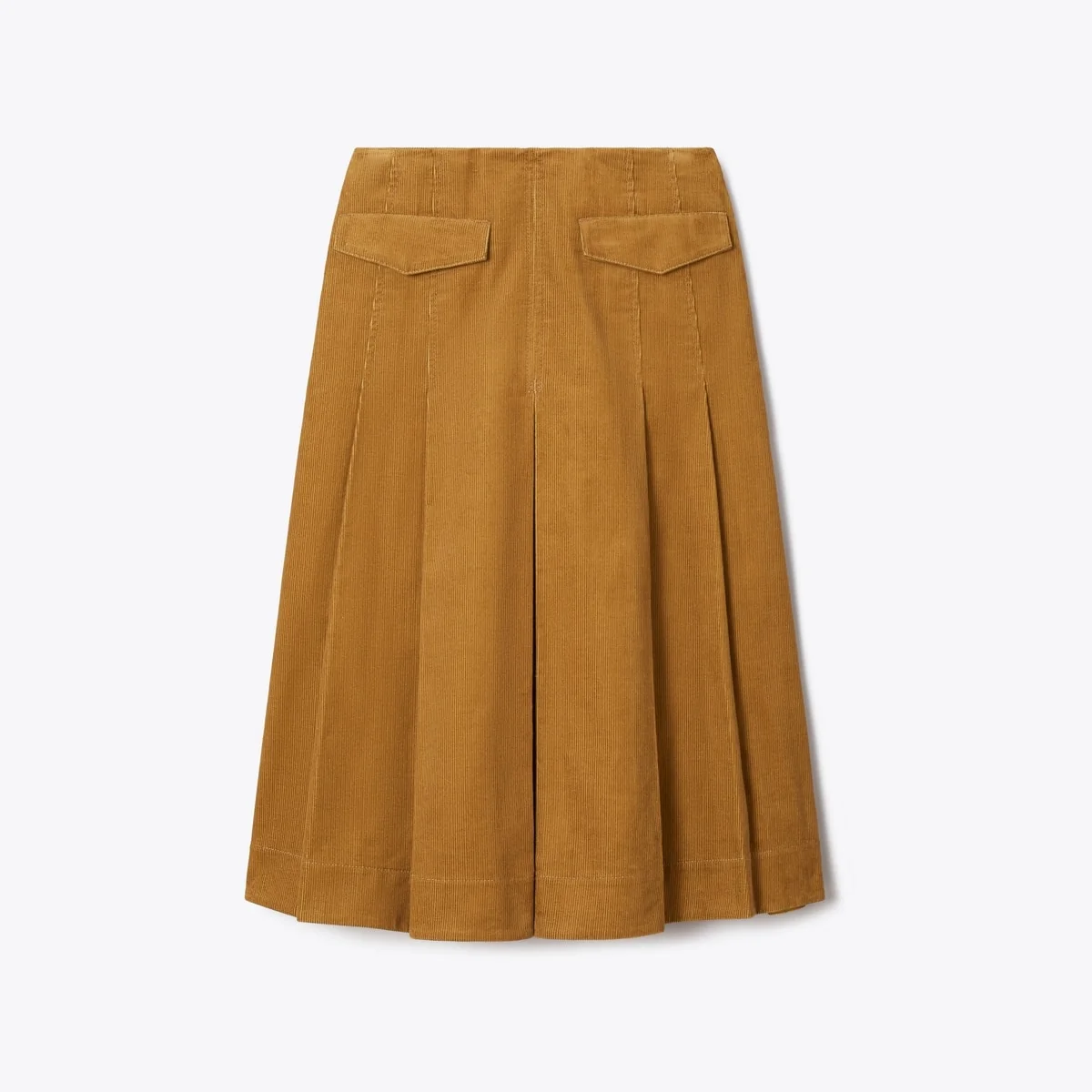 Corduroy Pleated Skirt - 1
