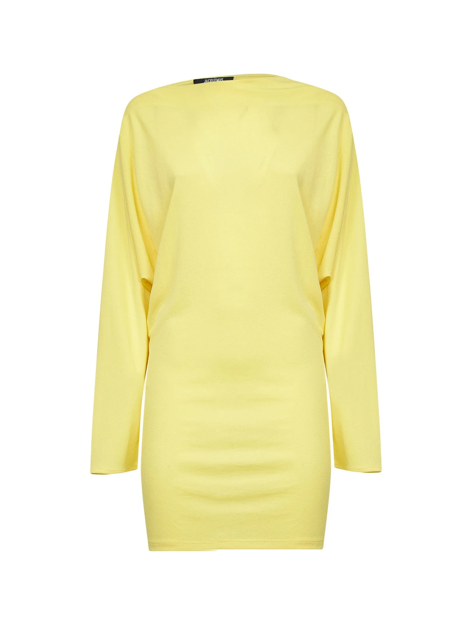 Jacquemus Women Yellow The Mistral Cowl-Back Mini Dress - 1
