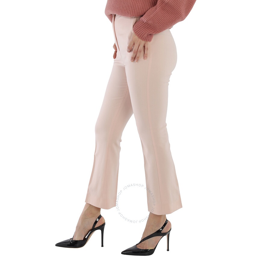 Max Mara Ladies Pink Circeo High-Rise Wool-Blend Pants - 4