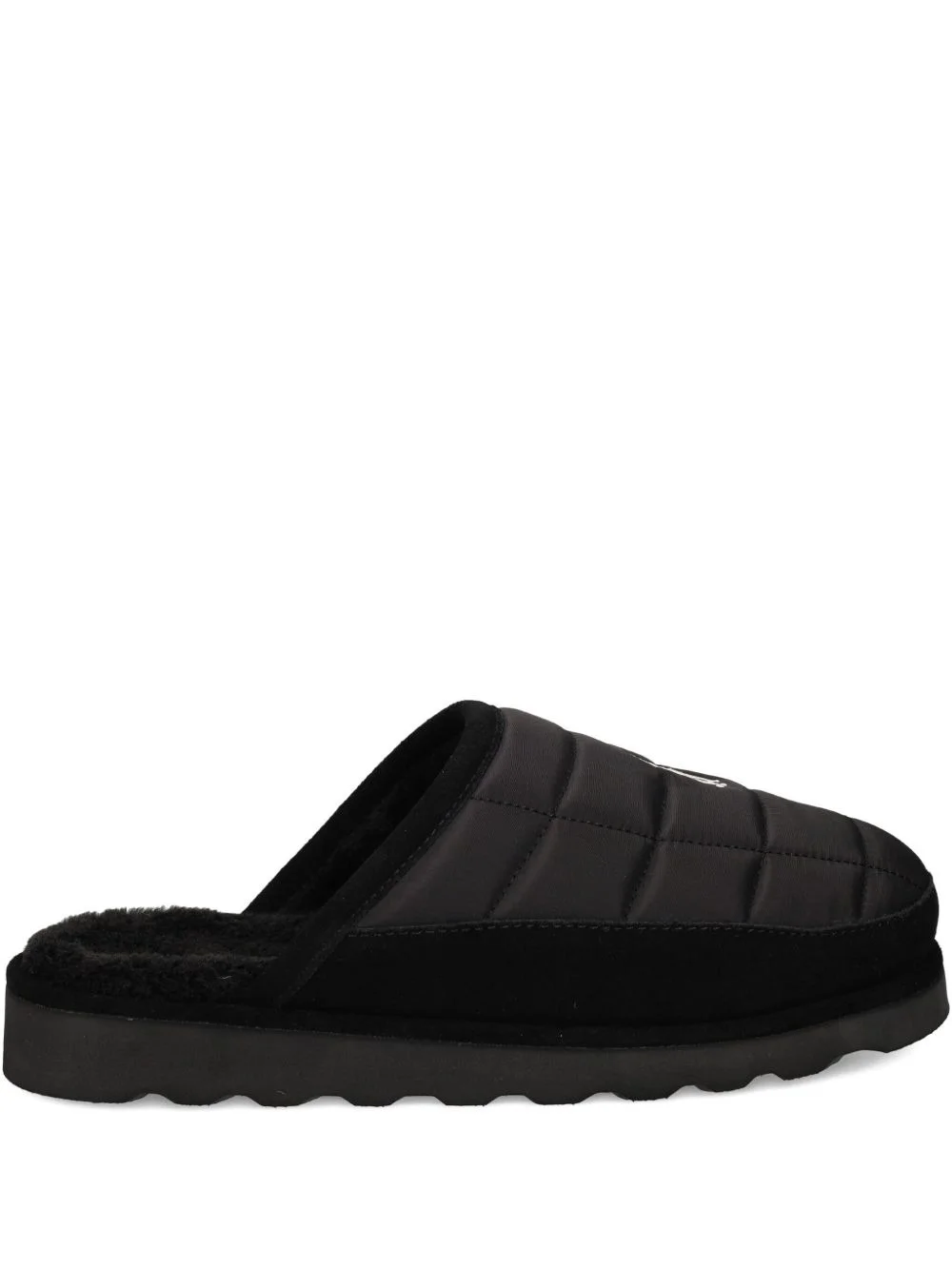 Reade suede-trim slippers - 1