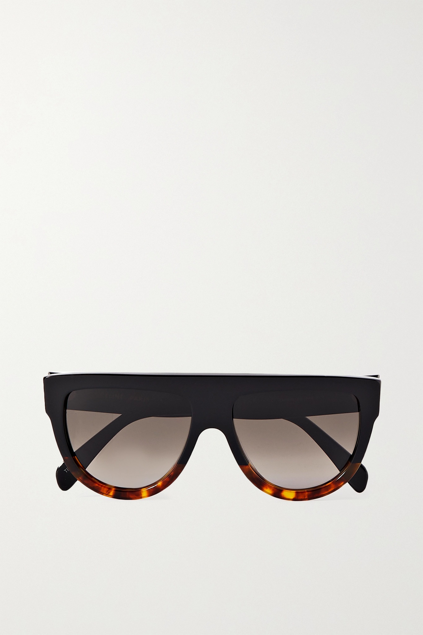 D-frame tortoiseshell acetate sunglasses - 1