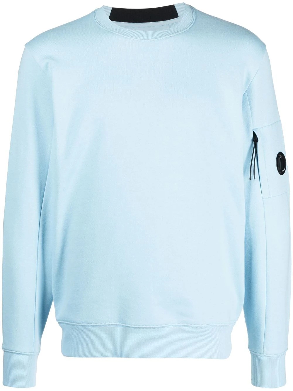 Lens-detail crew neck jumper - 1