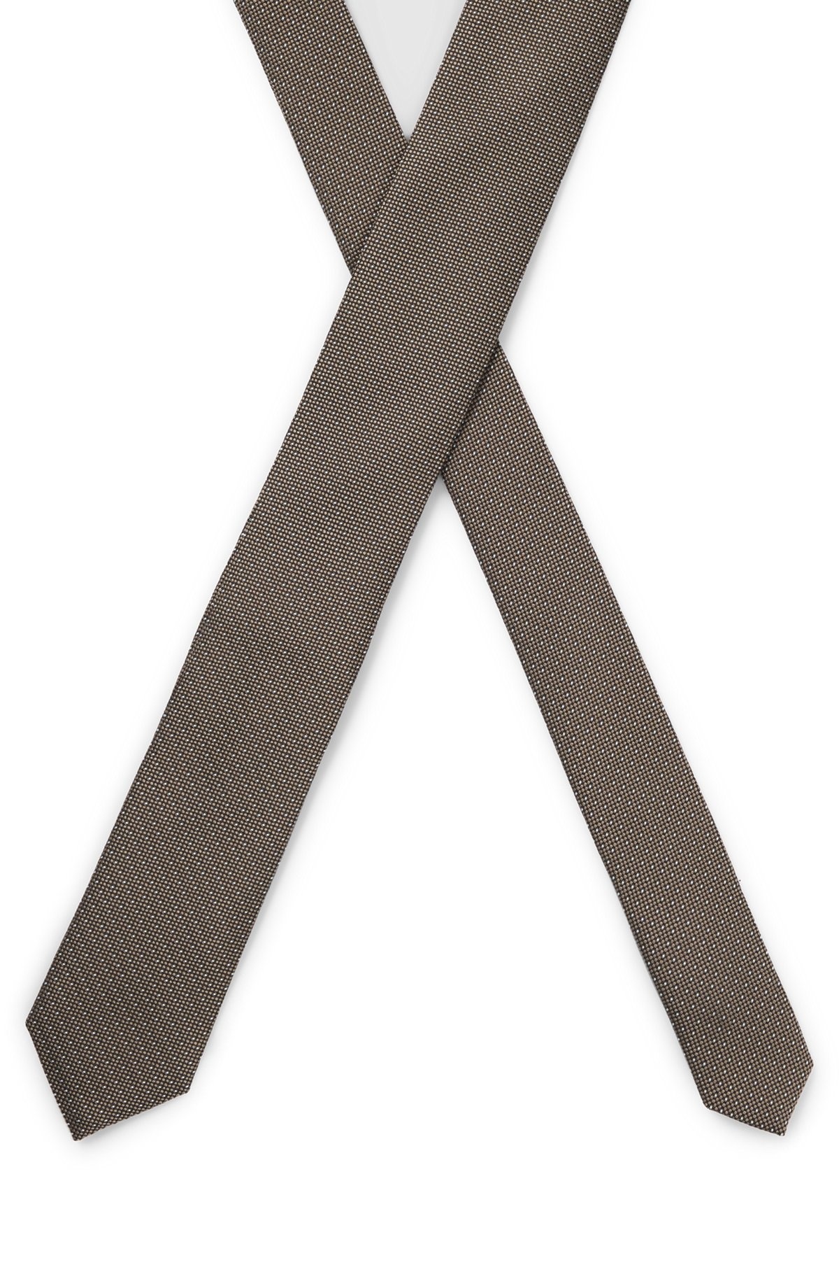SILK-BLEND TIE WITH JACQUARD MICRO DOTS - 4