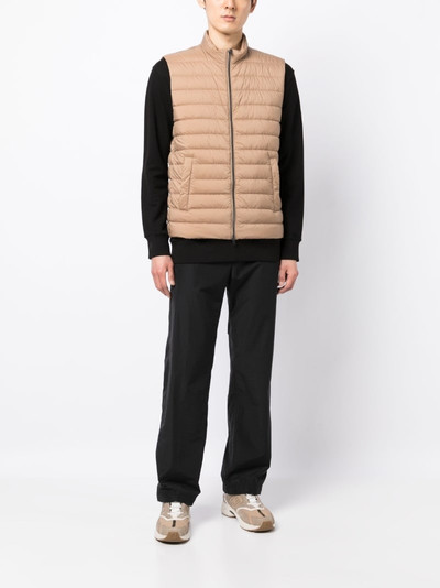 Herno padded zip-up gilet outlook