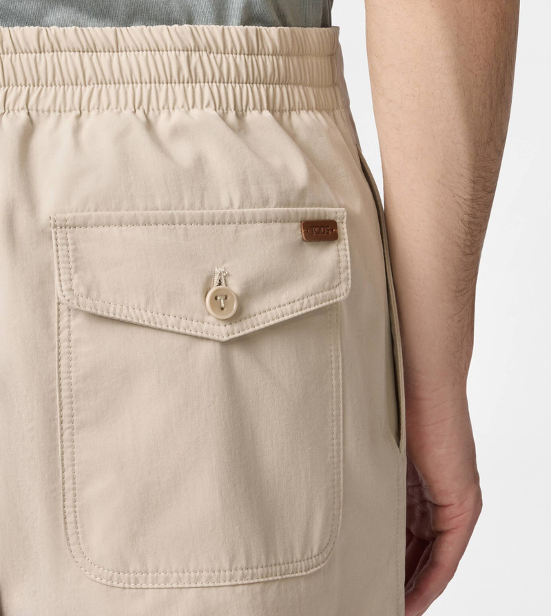 PANTS IN TECHNICAL COTTON WITH DRAWSTRING - BEIGE 6