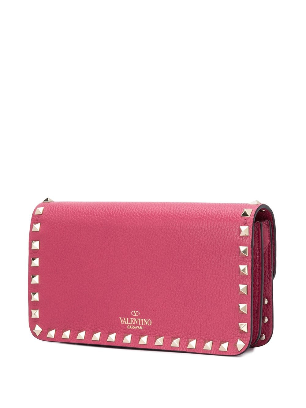 Rockstud chain-strap clutch bag - 3