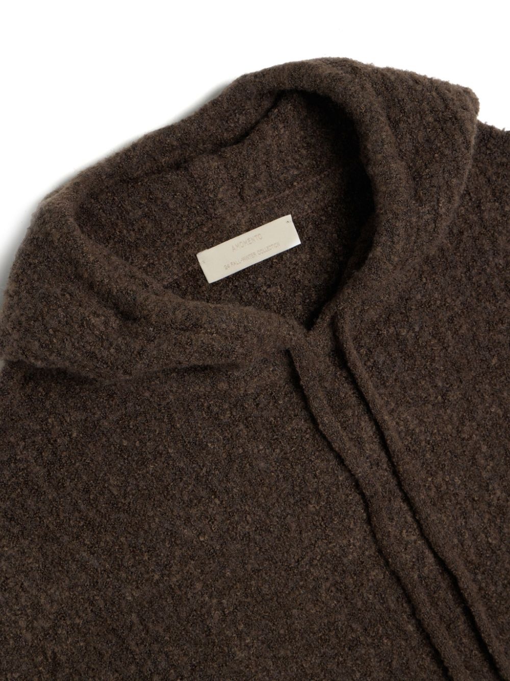 bouclé knitted hoodie - 3
