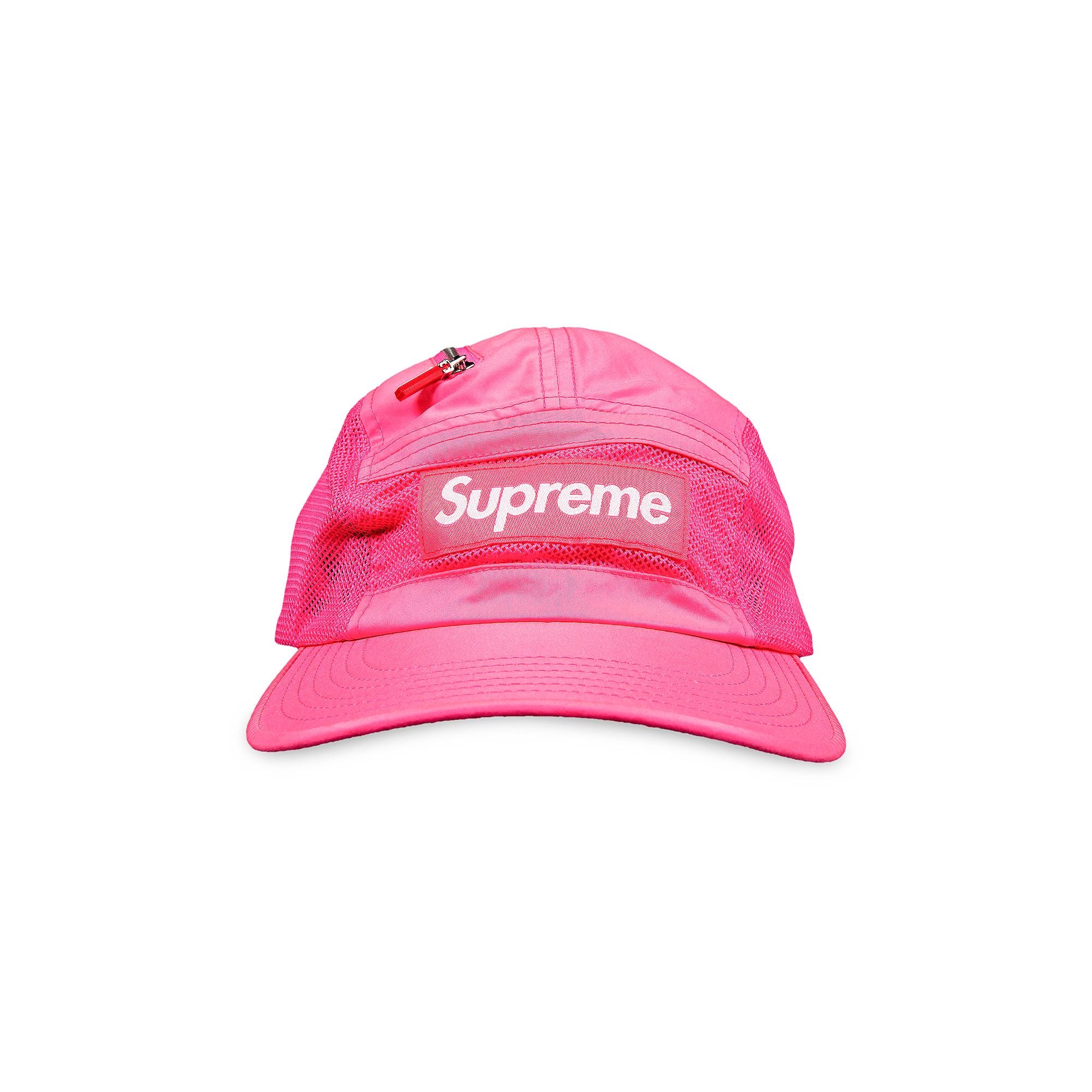 Supreme Zip Mesh Camp Cap 'Bright Pink' - 1