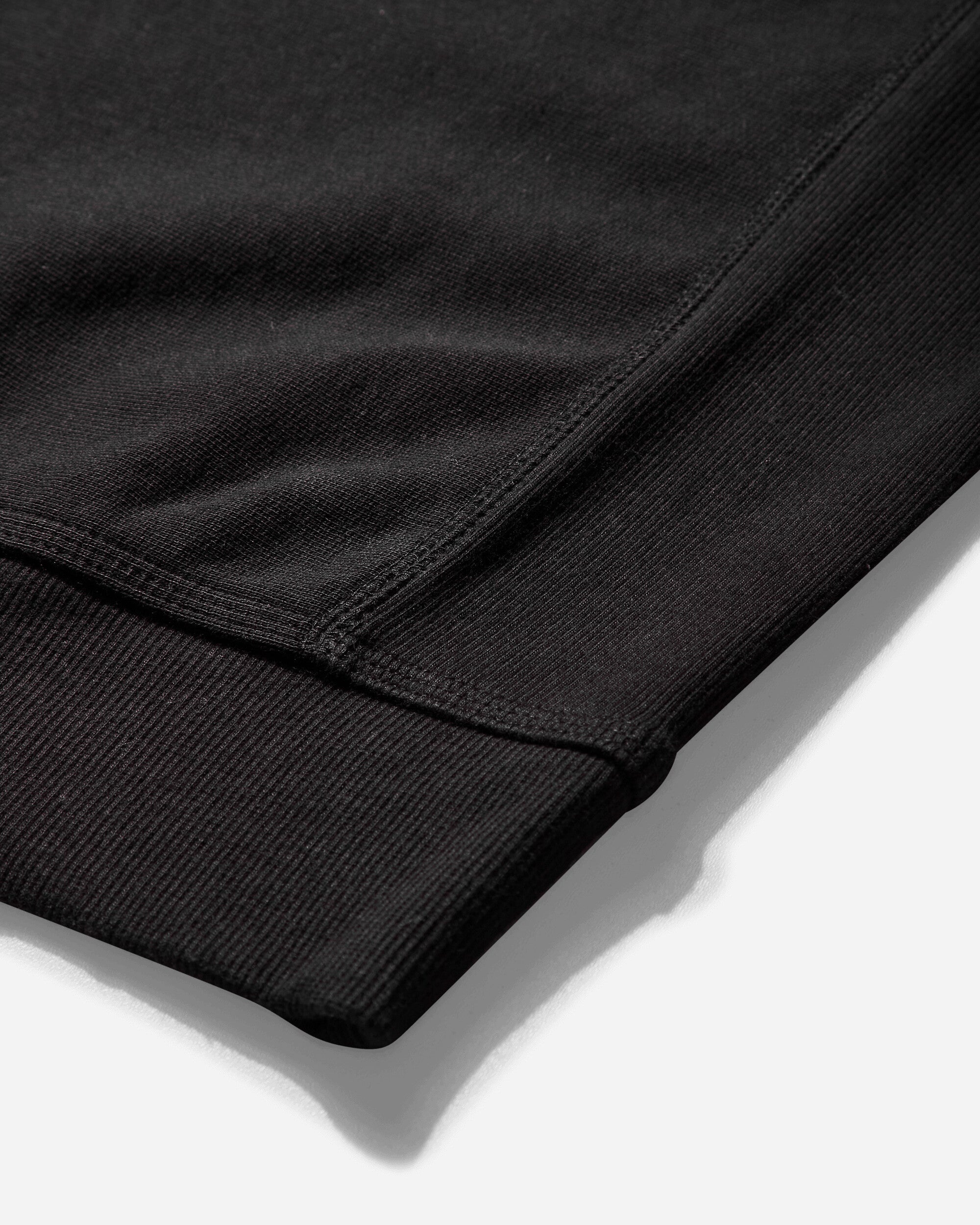 Men's Half Zip American Script Sweashirt Black - 4