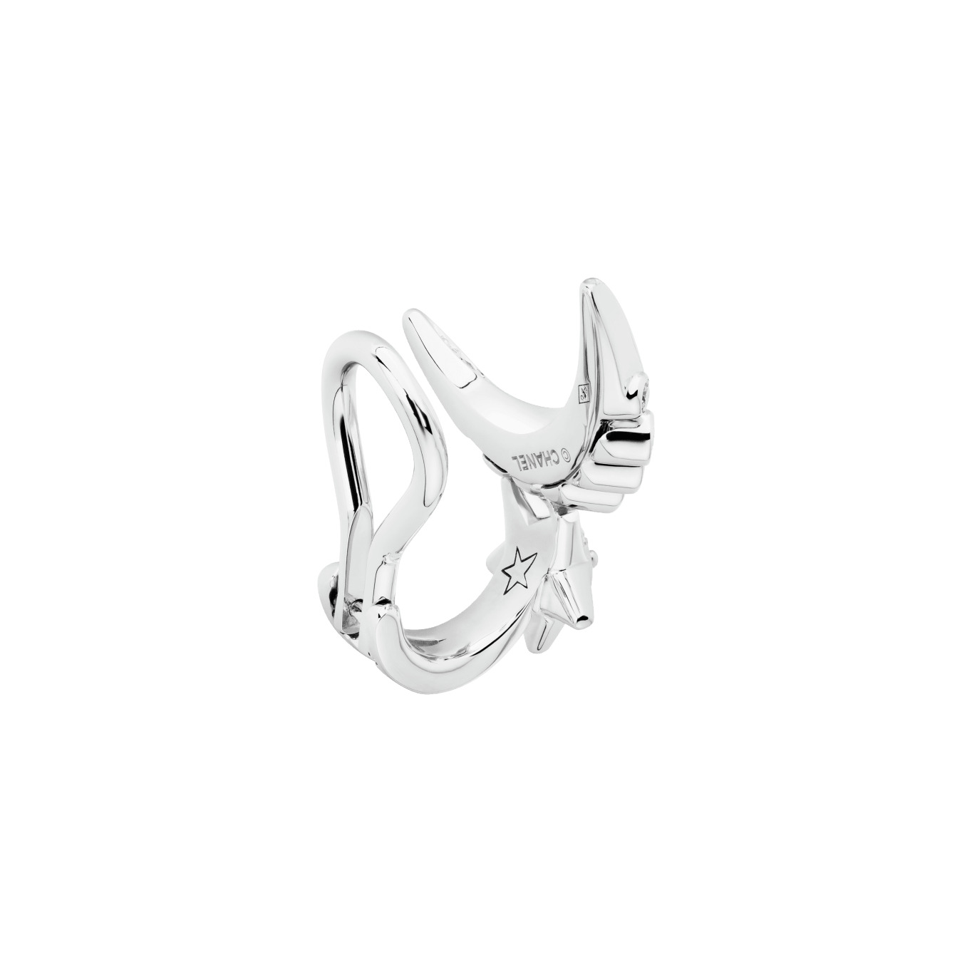 Lune single earring - 3