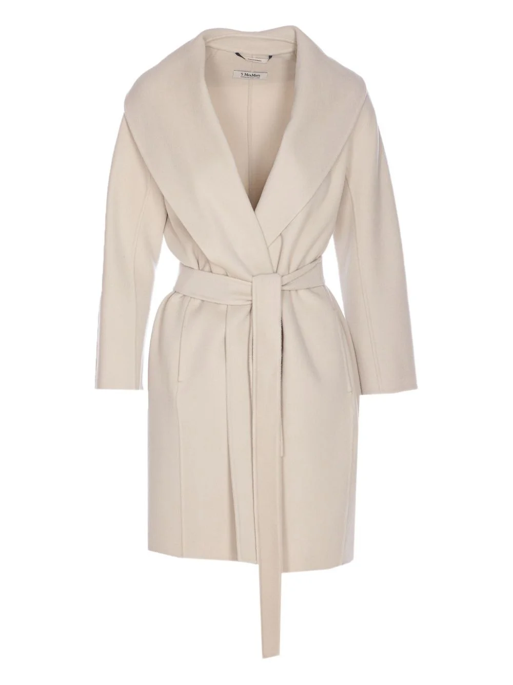 belted wrap coat - 1
