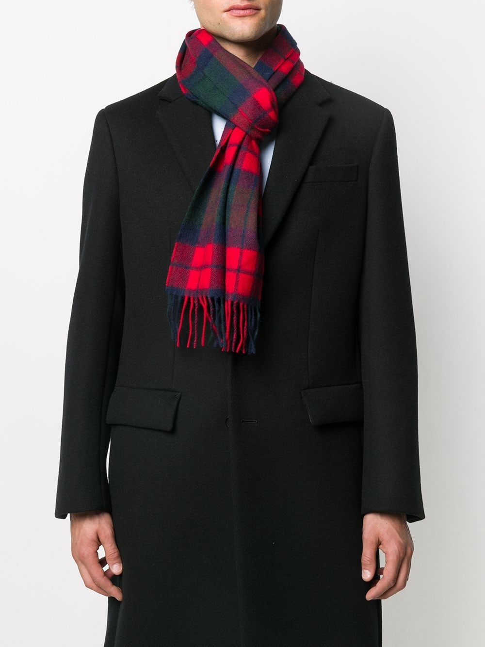 new check print scarf - 2