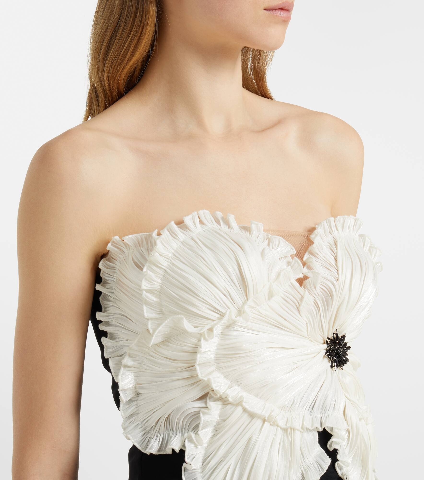 Callula floral-appliqué embellished minidress - 4