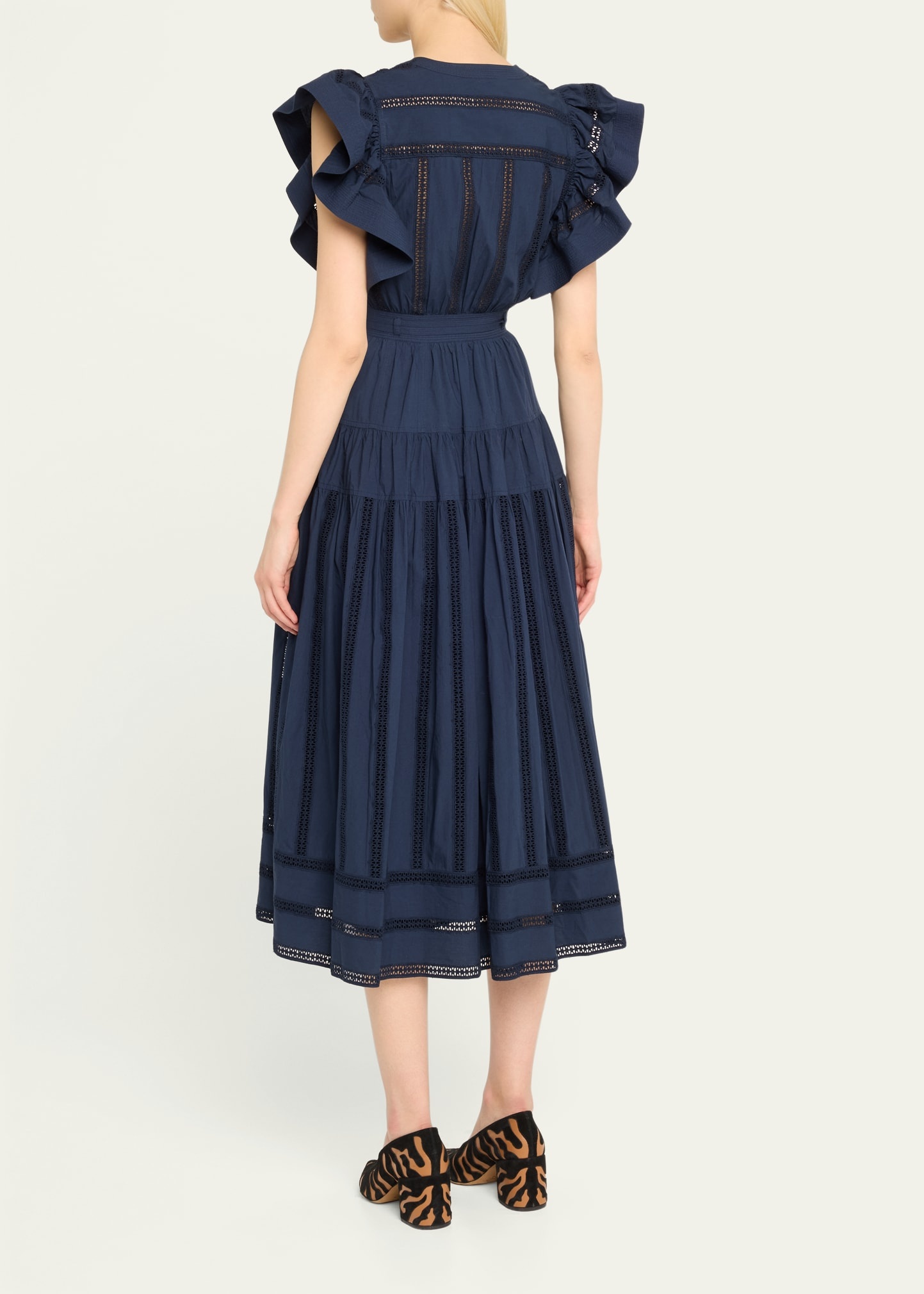 Emery Flutter A-Line Midi Dress - 3