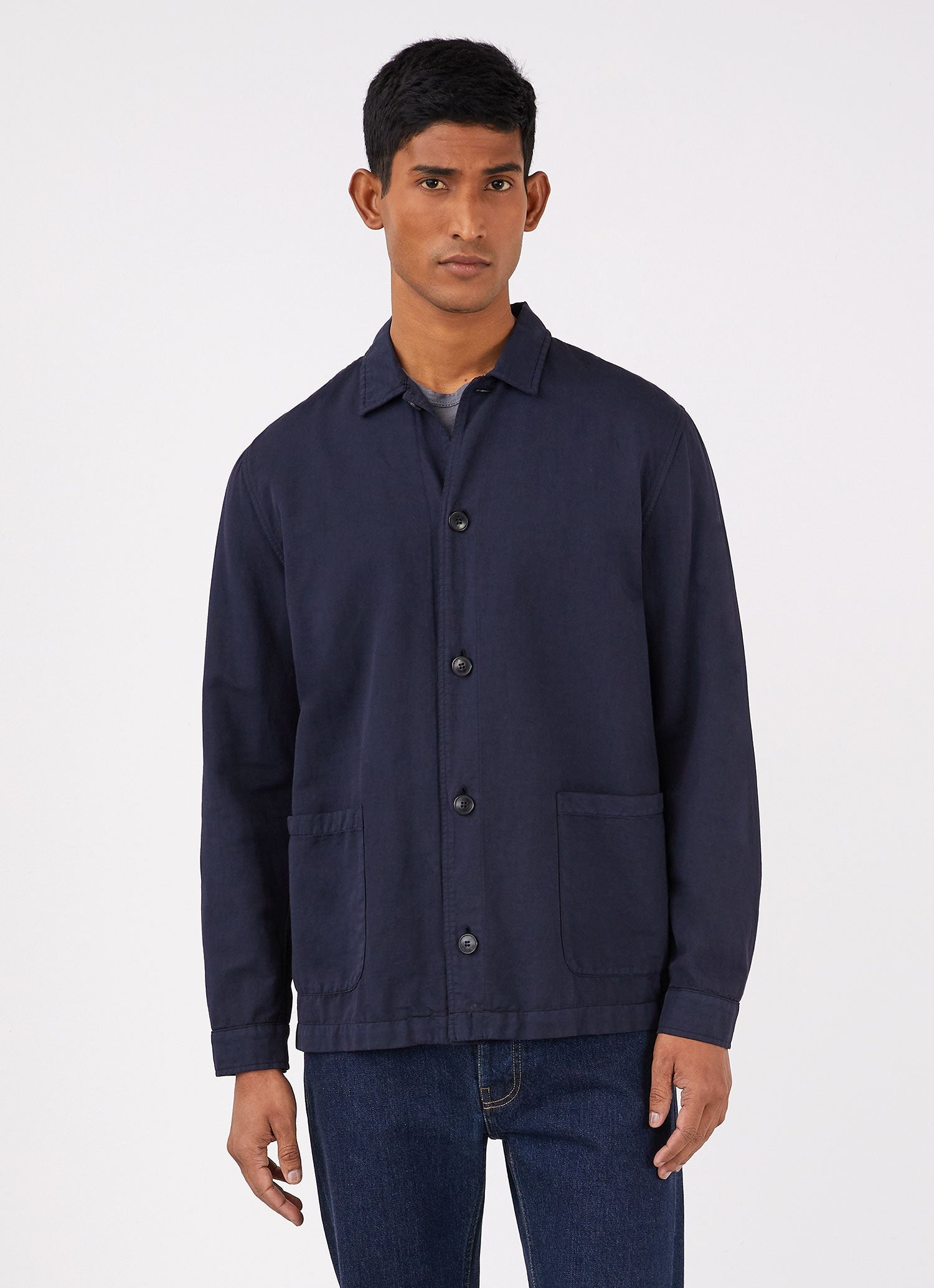 Cotton Linen Twin Pocket Jacket - 2