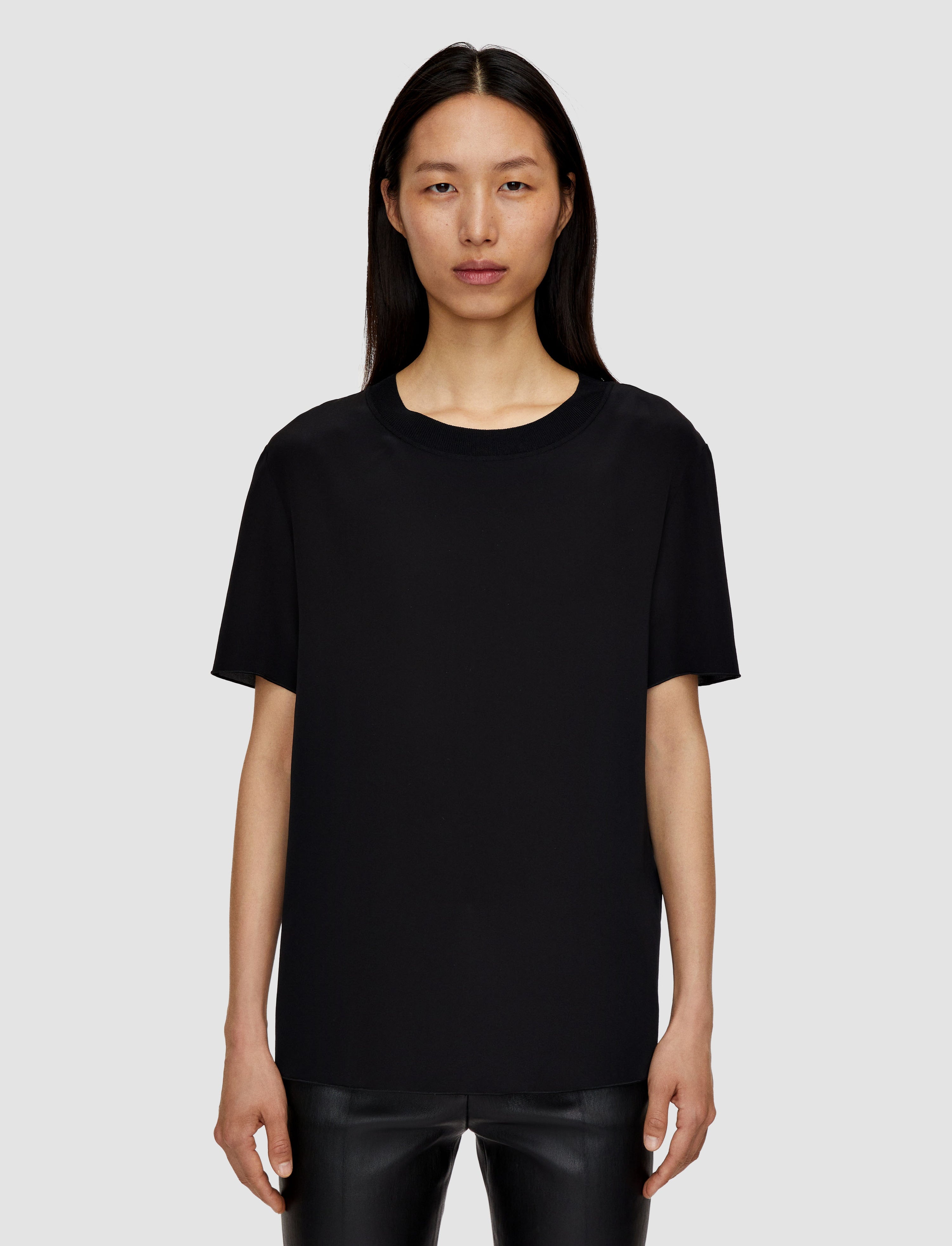 Silk Crepe de Soie Rubin Blouse - 3