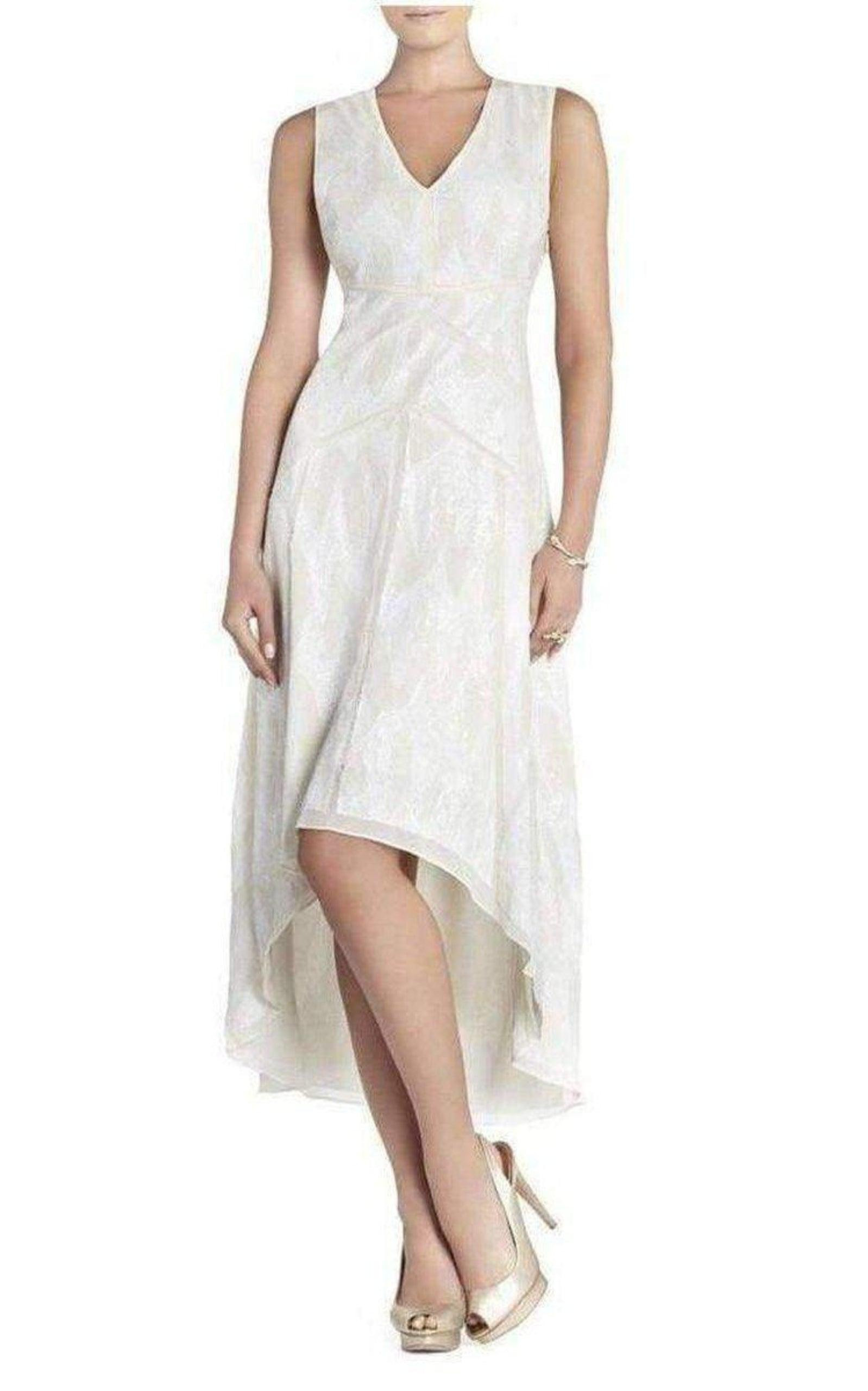 BCBGMAXAZRIA - Salma All Over Sequin Deep V-neck Dress WJB6W112-1O6 - 2