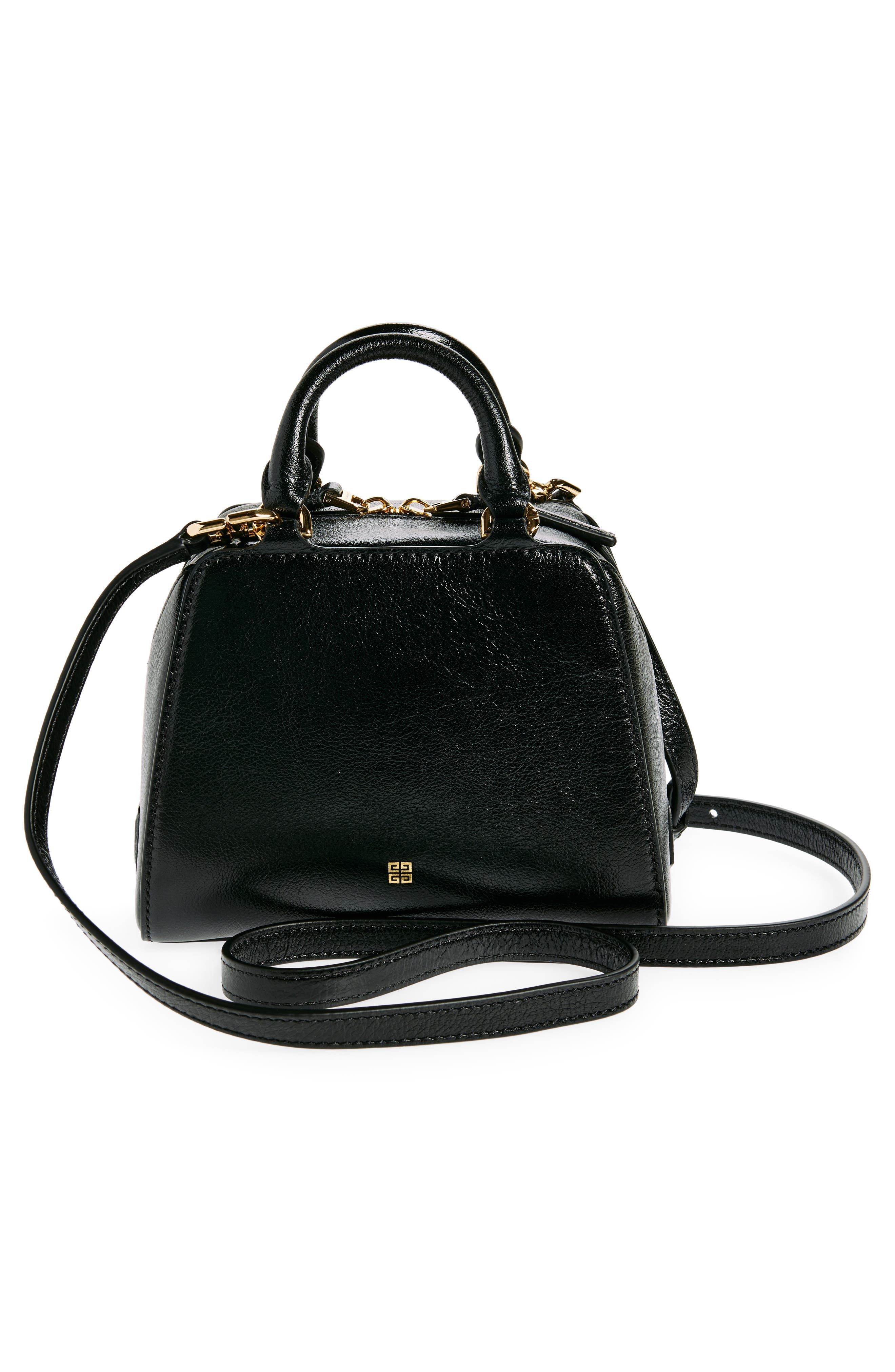 Nano Antigona Cube Leather Crossbody Bag - 4