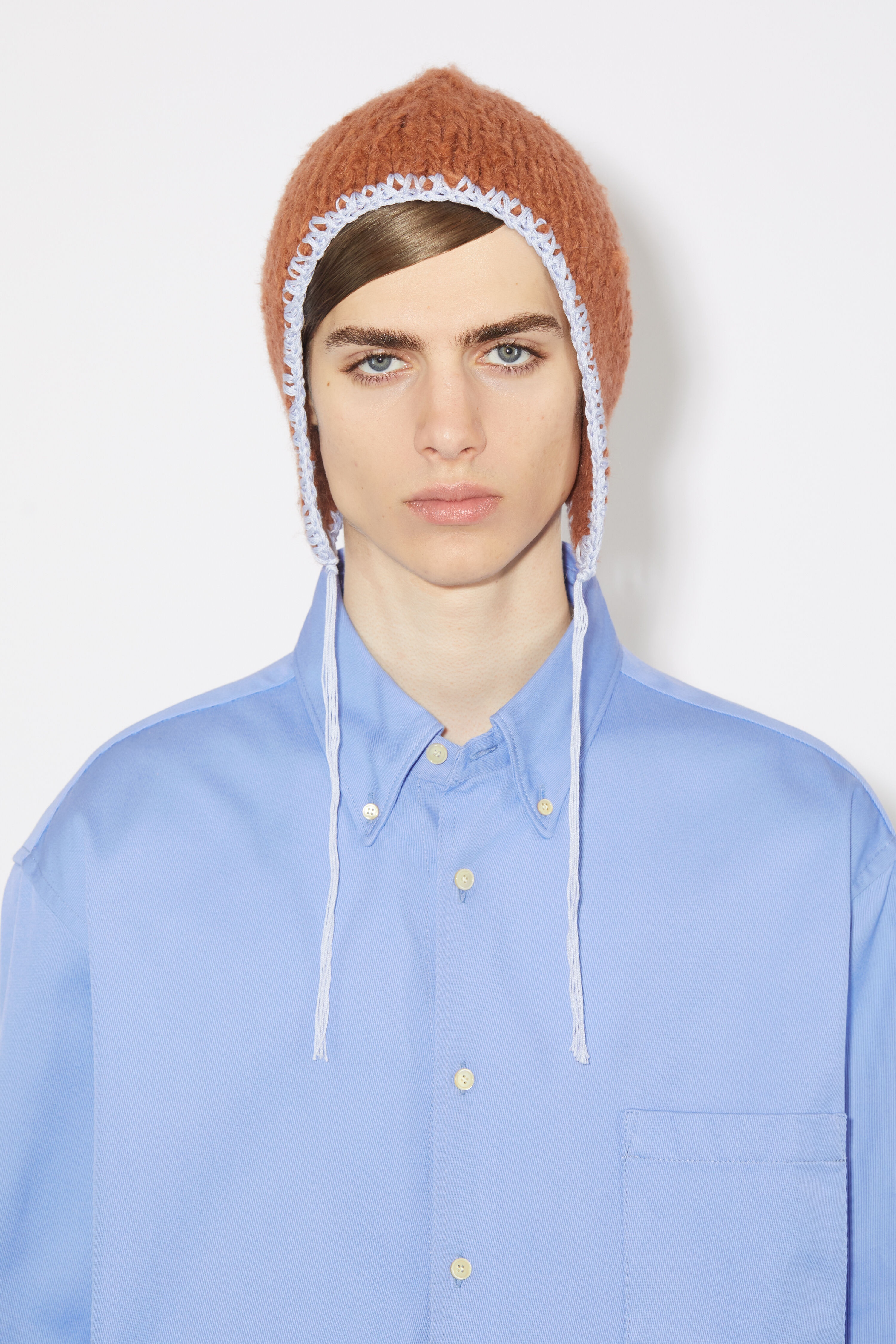 Button-up overshirt - Cornflower blue - 5