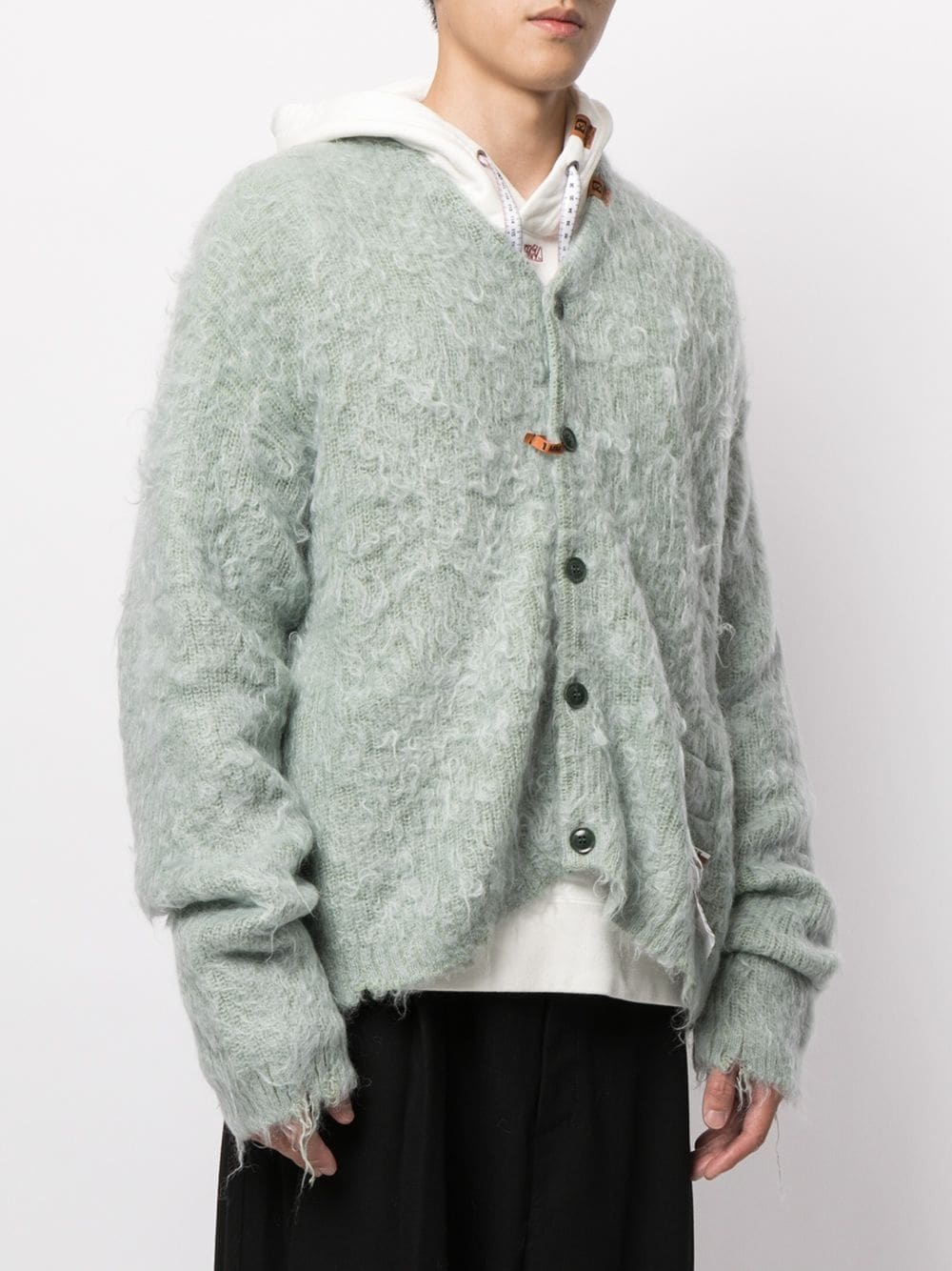 textured knit cardigan - 3