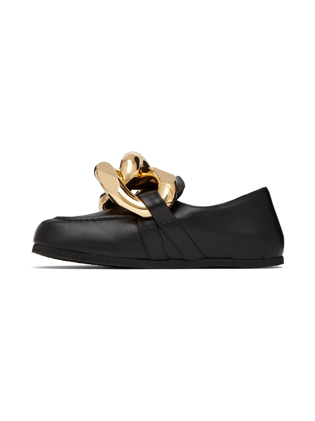Black Chain Loafers - 3
