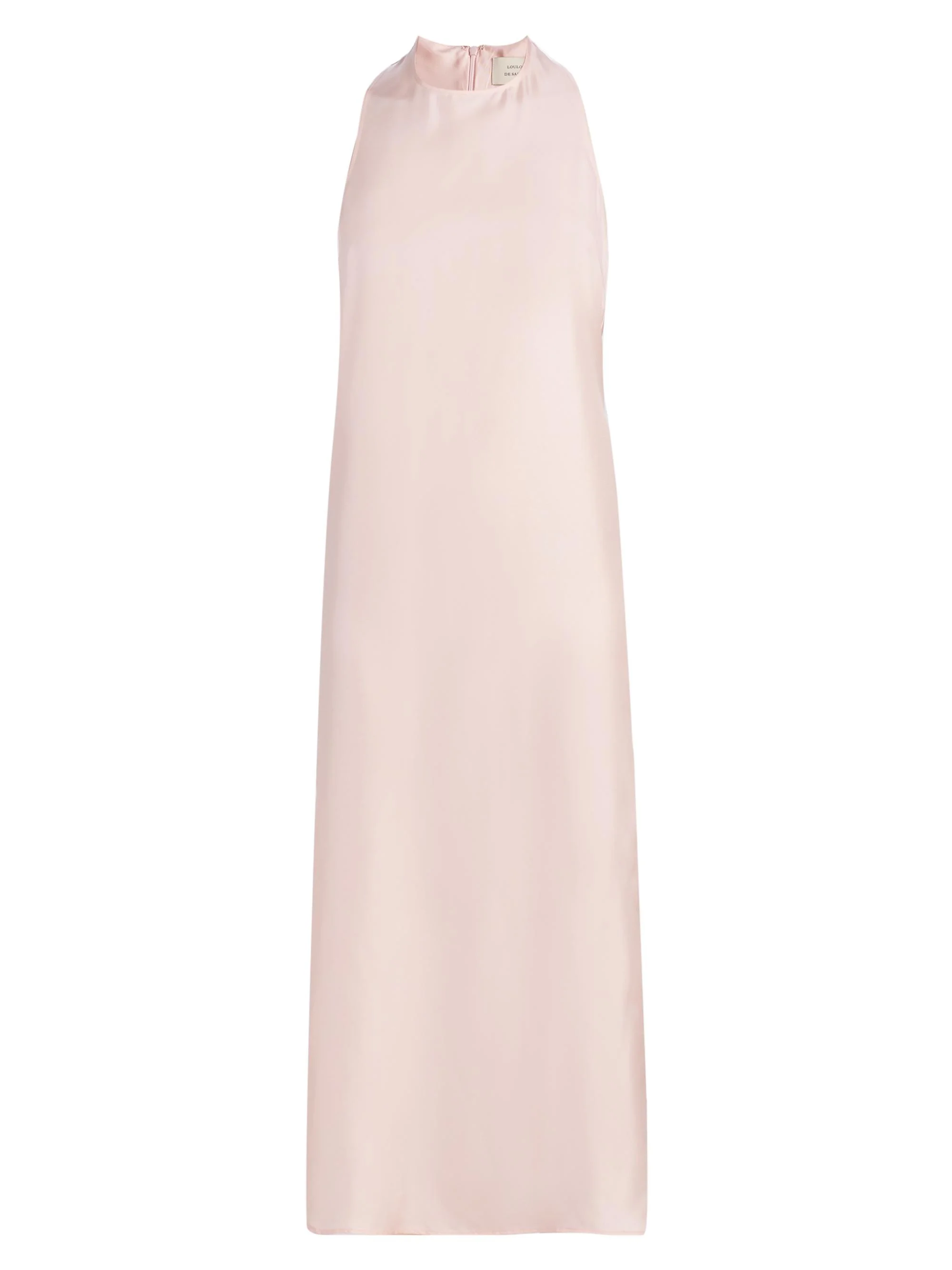 Women's Paloma Twist Back Silk Midi-Slipdress - Light Pink - 1