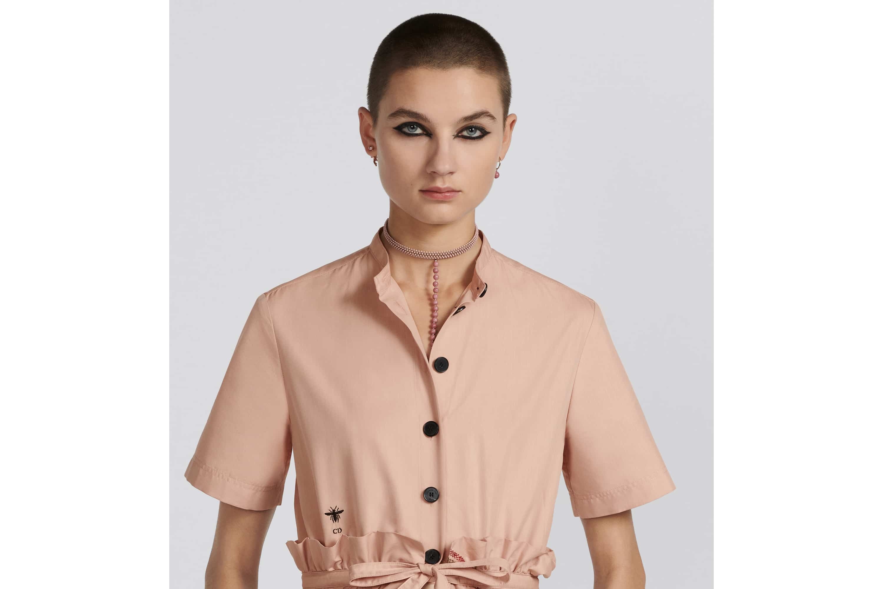 Mid-Length Open-Front Dress - 7