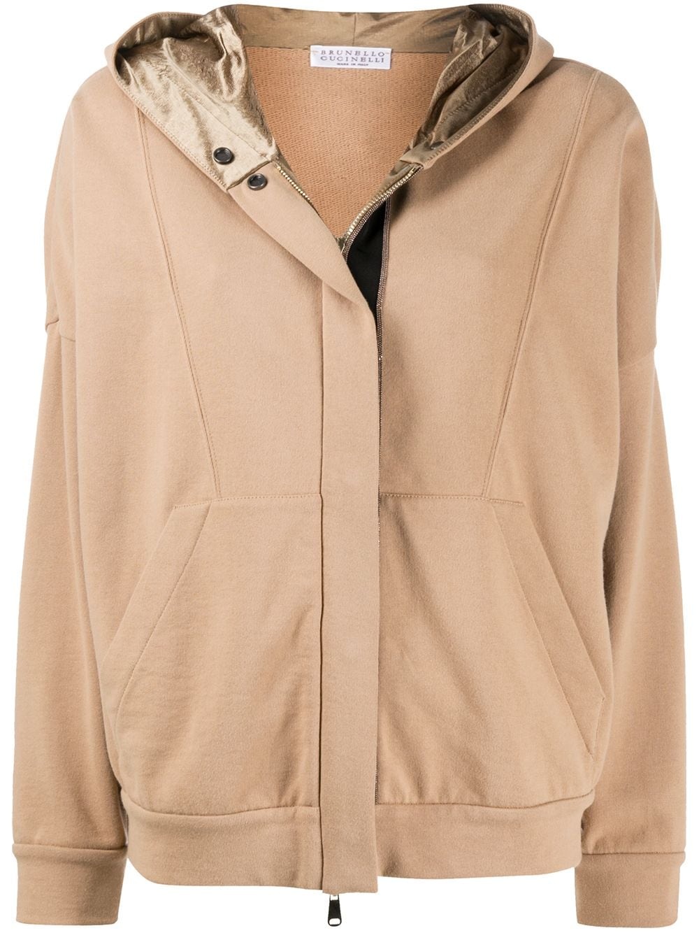 hooded bomber jacket - 1