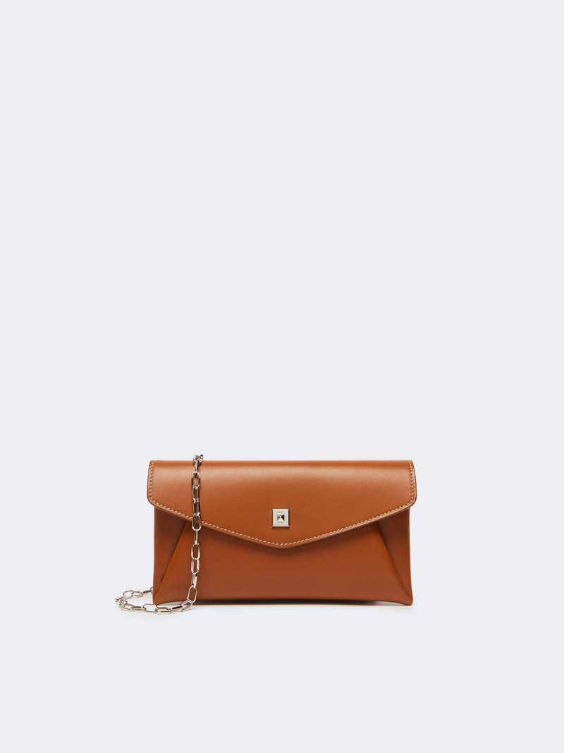 WALLETCHAIN Leather envelope wallet - RUST 1