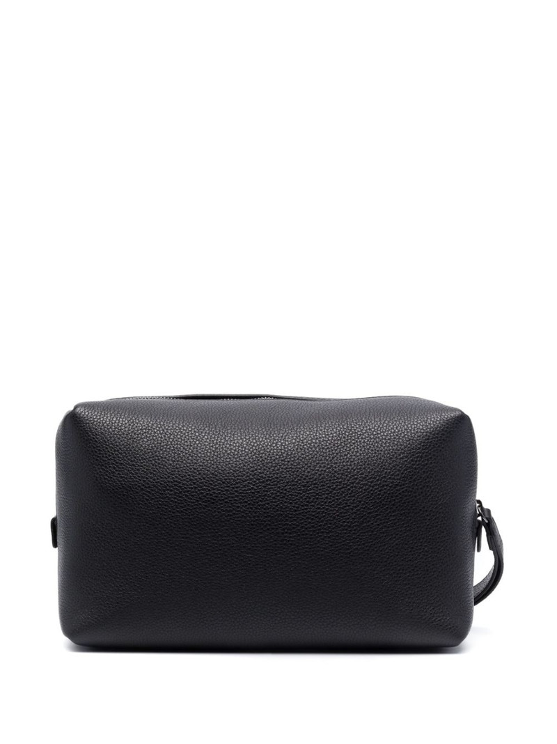 DSQUARED2 logo-print leather wash bag outlook