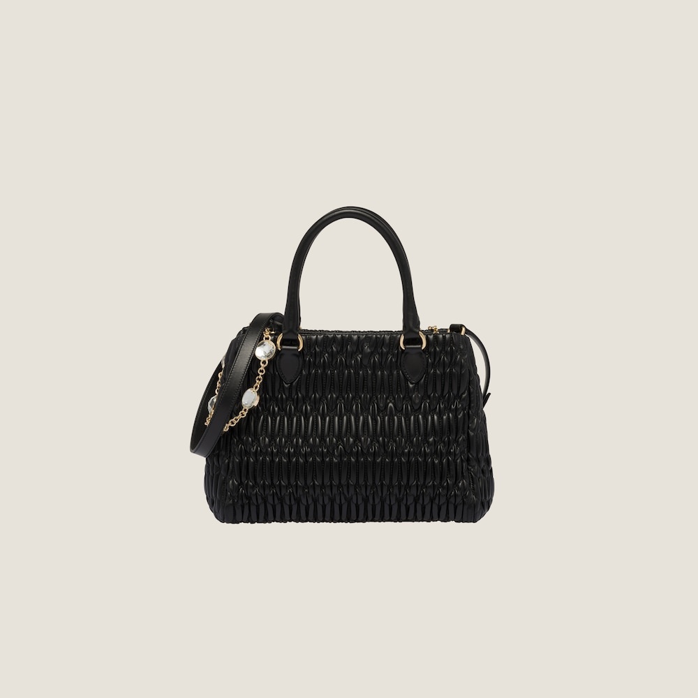 Miu Crystal nappa leather and crystal handbag 3