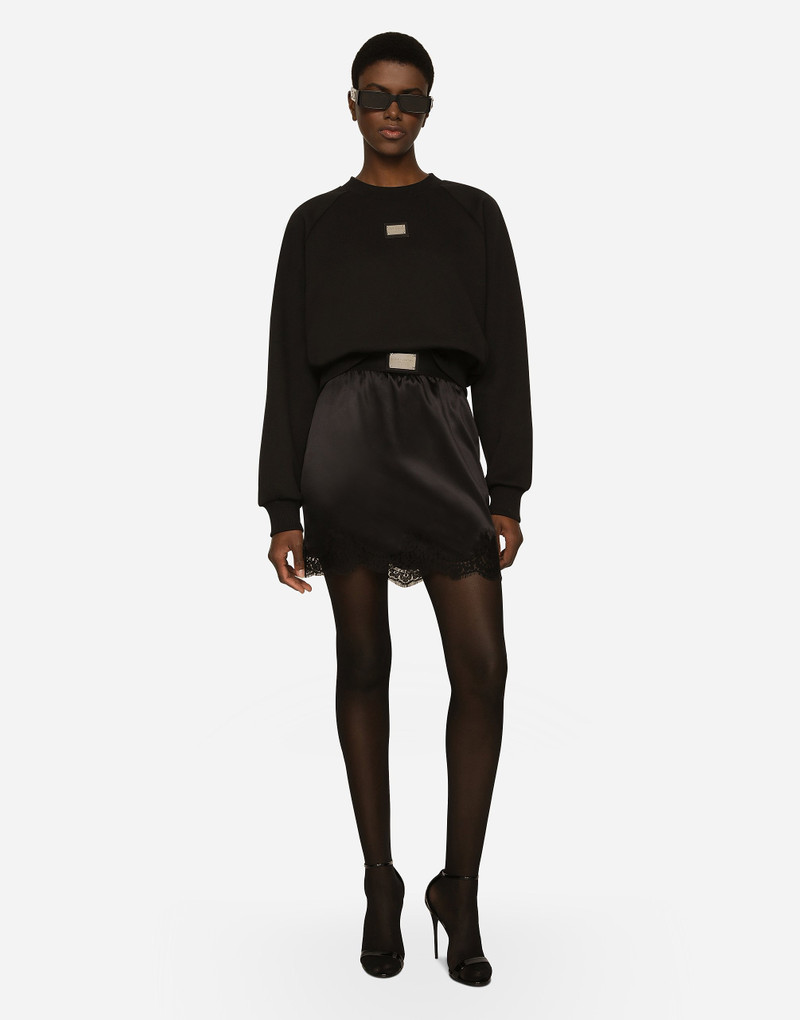 Dolce & Gabbana Technical jersey sweatshirt with Dolce&Gabbana tag outlook