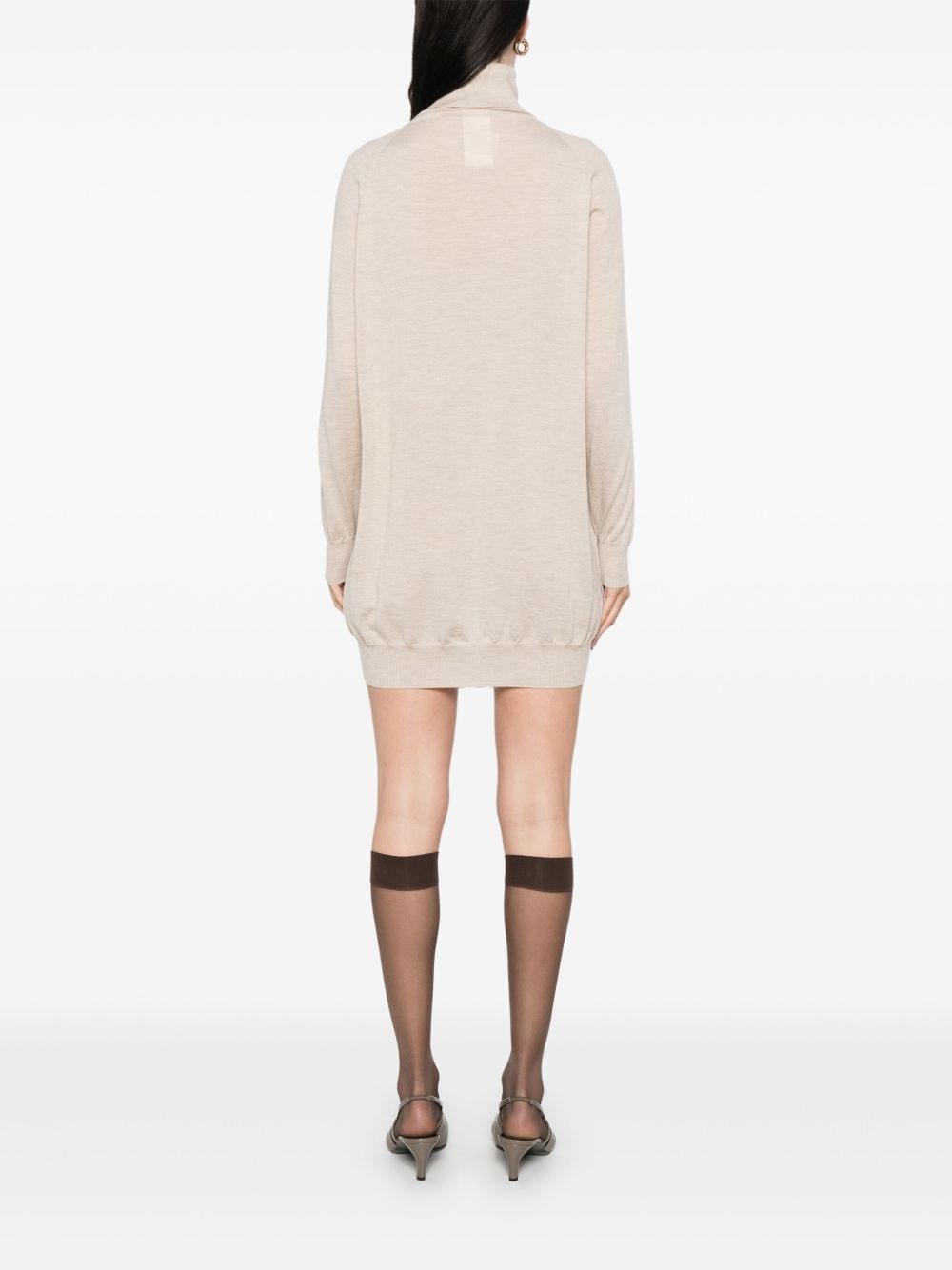 cashmere mini dress - 4