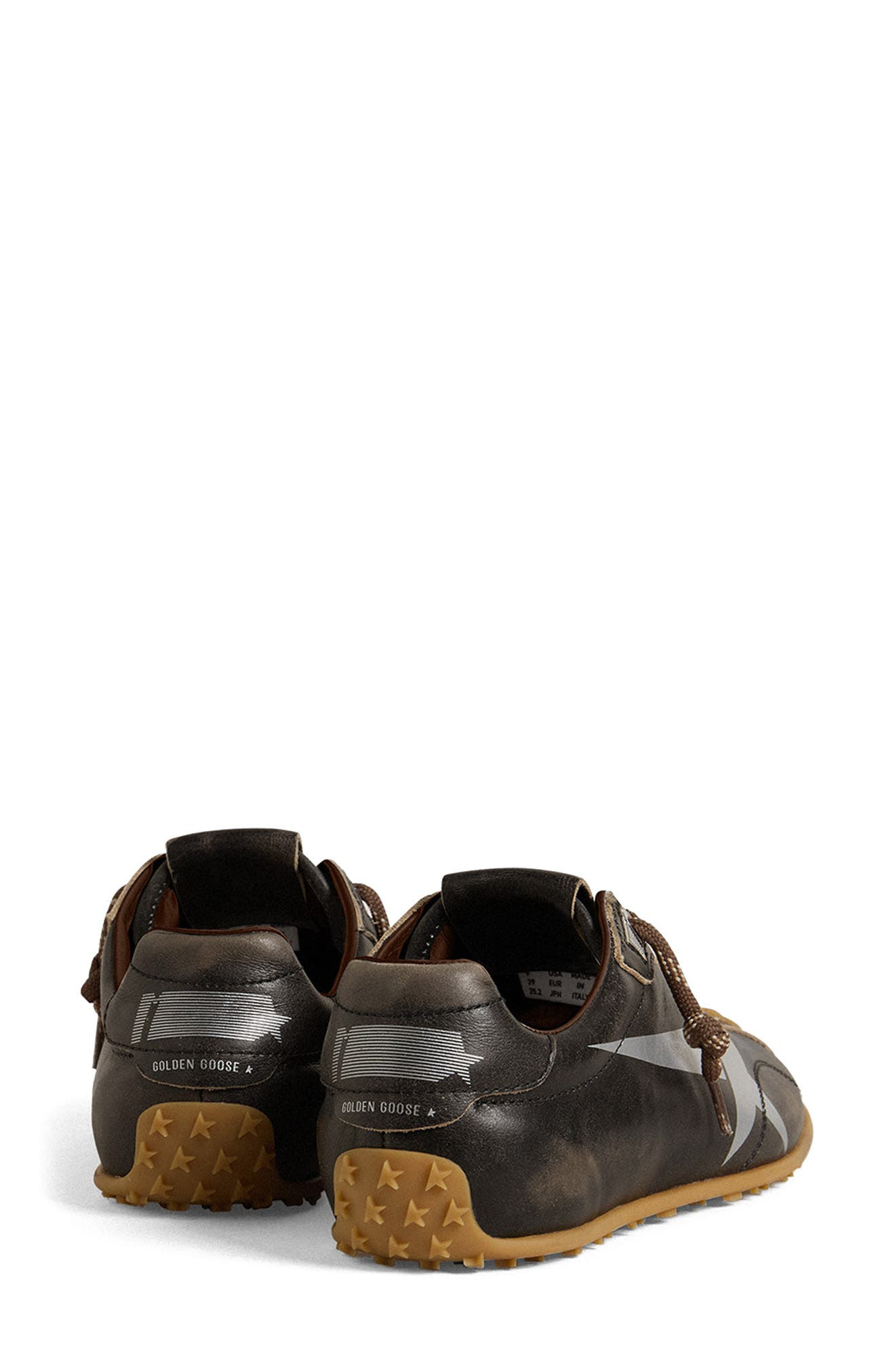 Golden Goose Marathon Speed Sneaker in Black/Silver at Nordstrom - 2