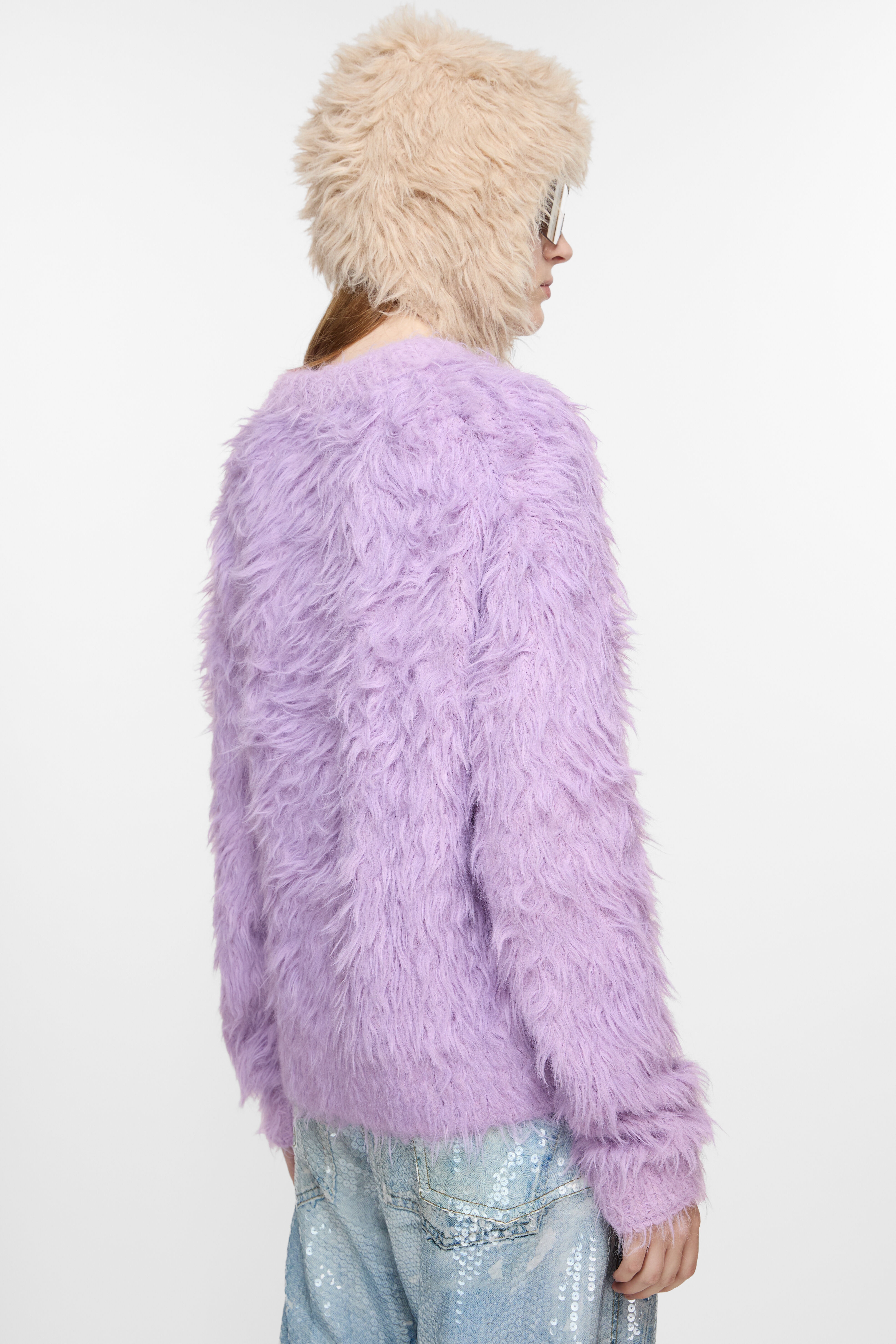 Jumper textured - Purple - 3