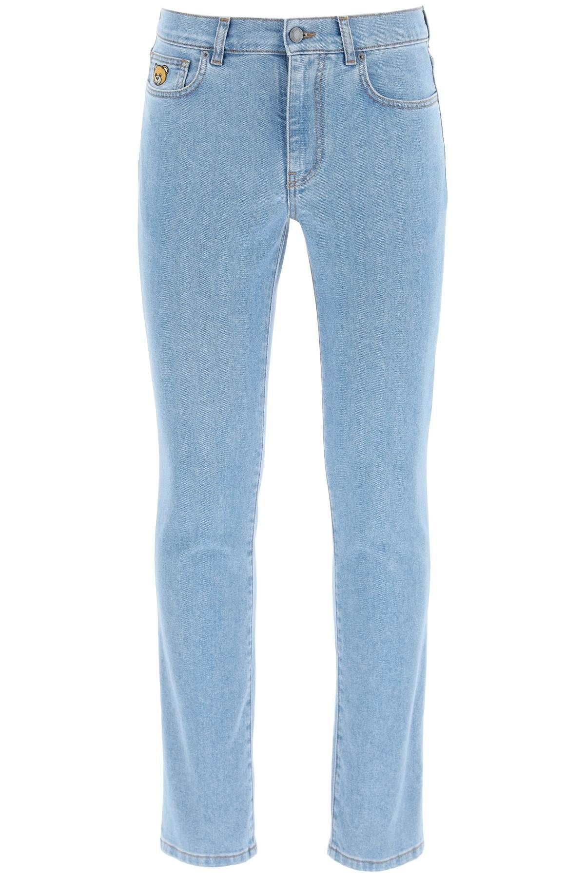 JEANS WITH TEDDY BEAR EMBROIDERY - 1