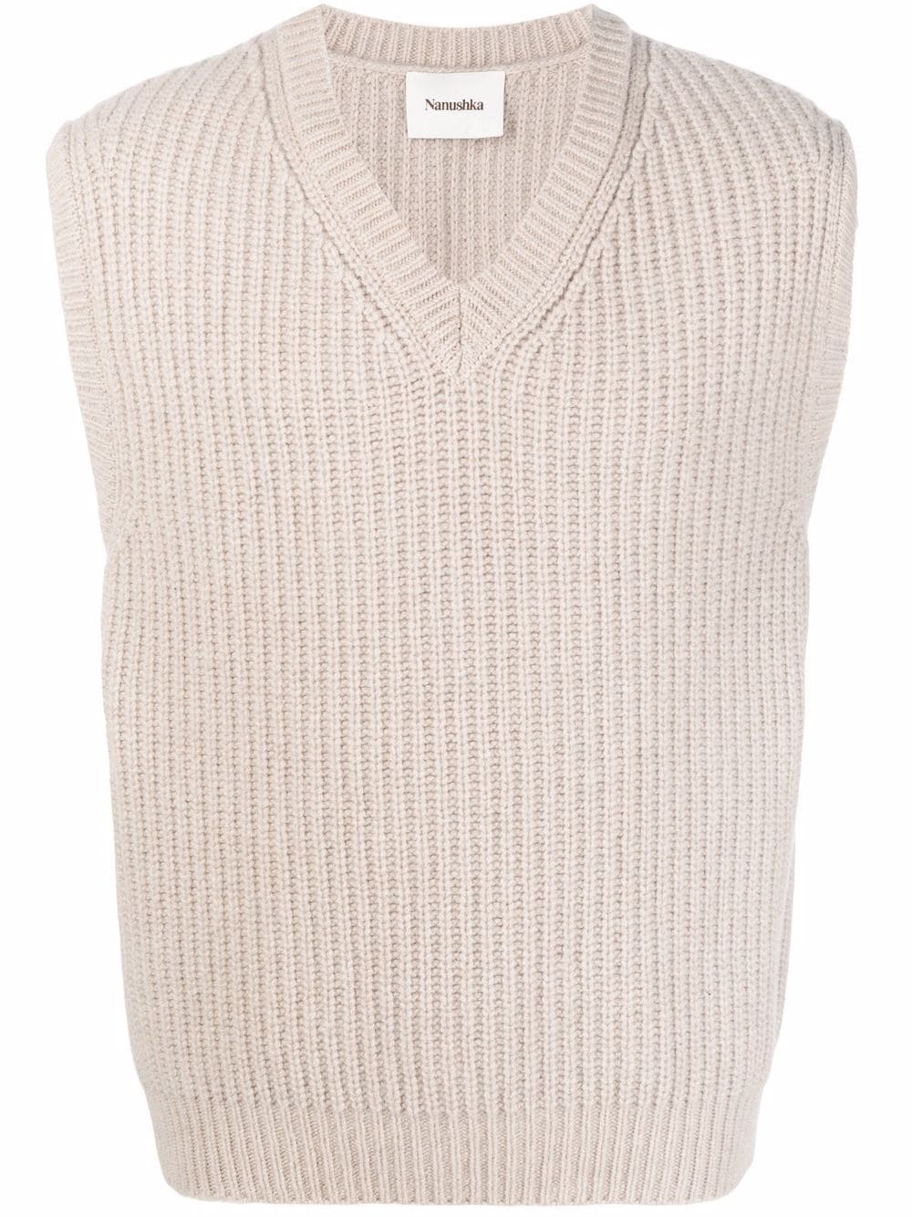 V-neck sweater vest - 1