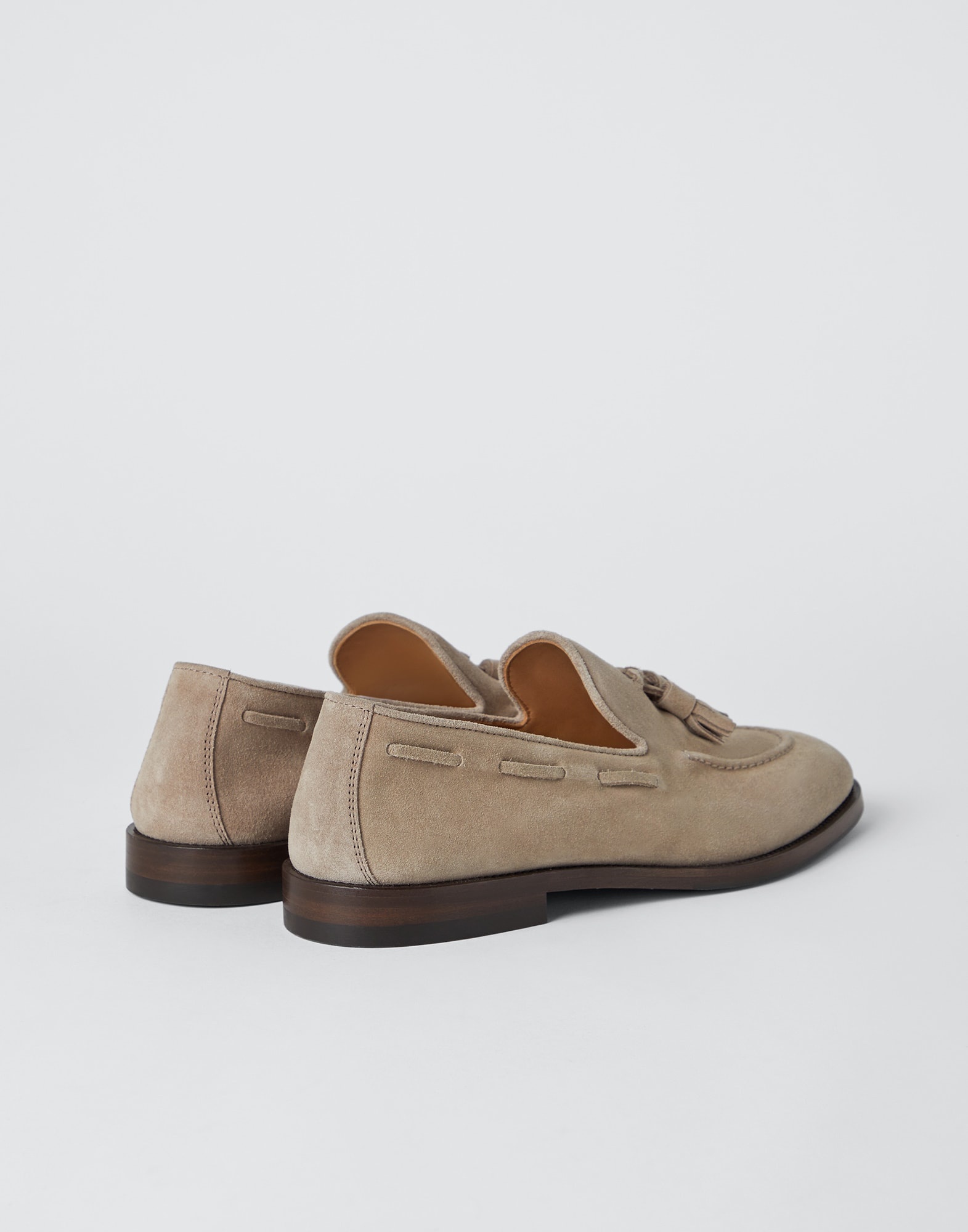 BRUNELLO CUCINELLI クロッフトフリツトラウサ 【関税込】 Brunello Cucinelli Suede loafers with tassels | REVERSIBLE