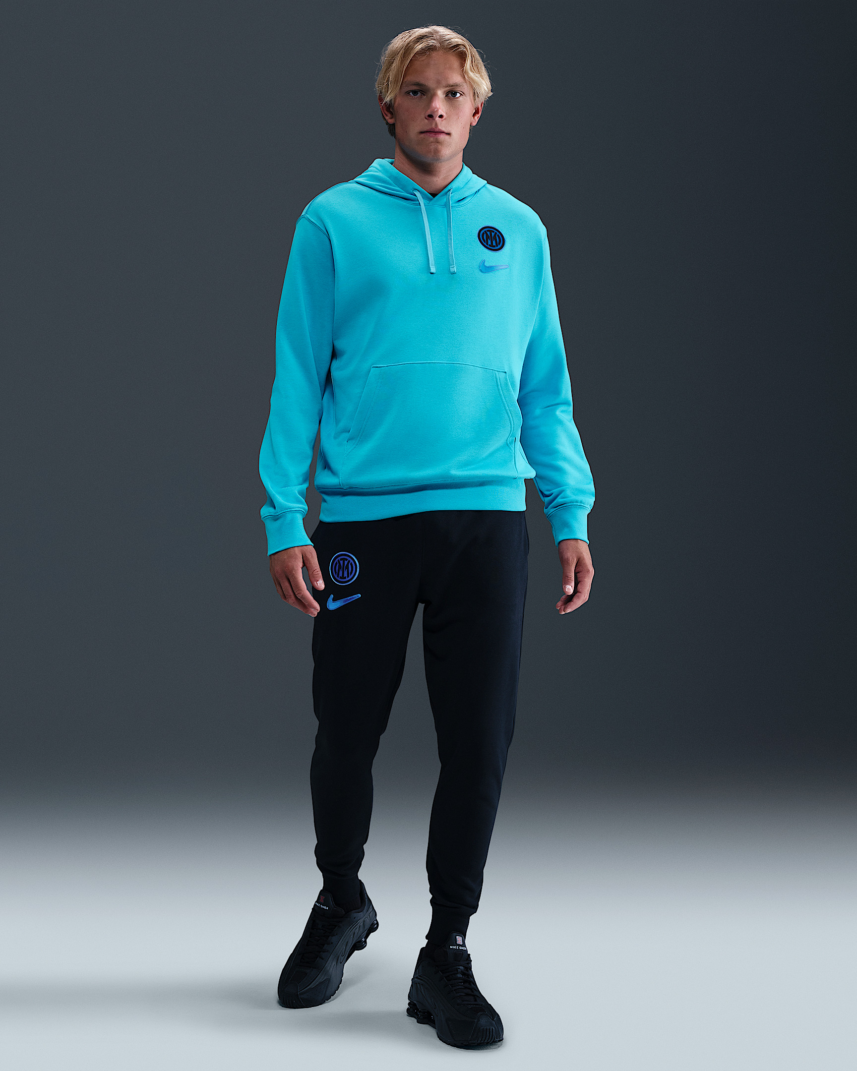 Inter Milan Club Men's Nike Soccer Pullover Hoodie - 4
