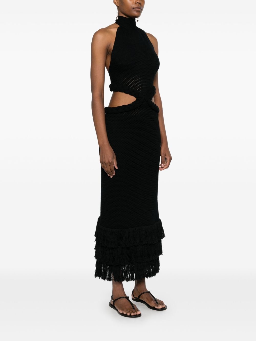 cut-out midi dress - 3