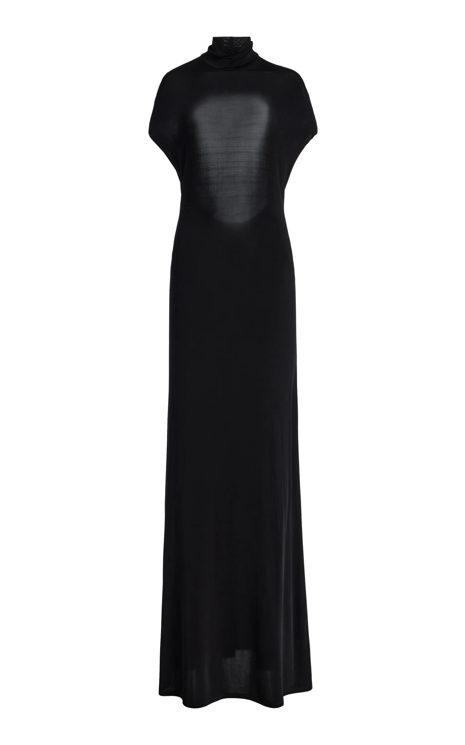 Backless Seeveless Jersey Dress black - 1