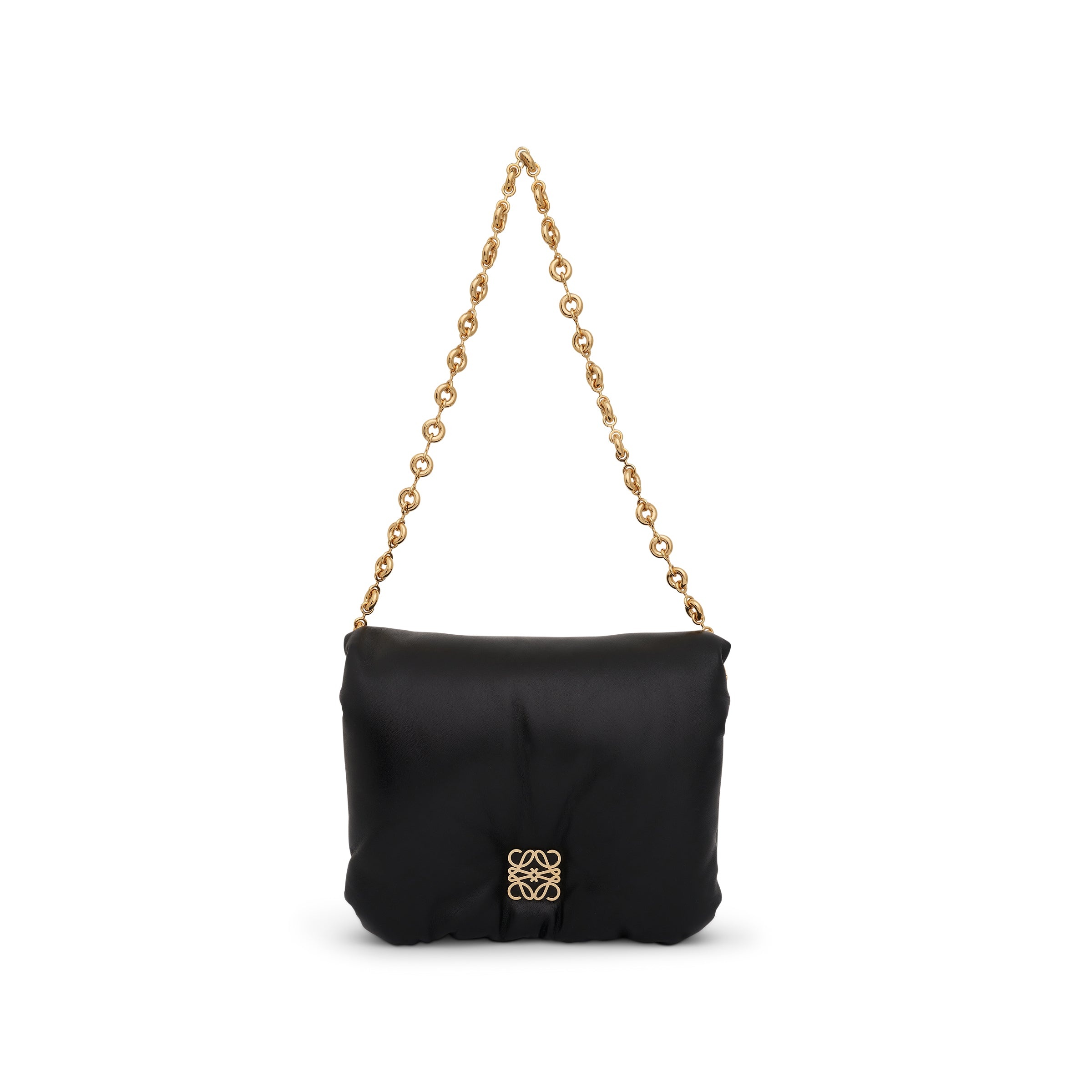 Puffer Goya Bag in Shiny Nappa Lambskin in Black - 3