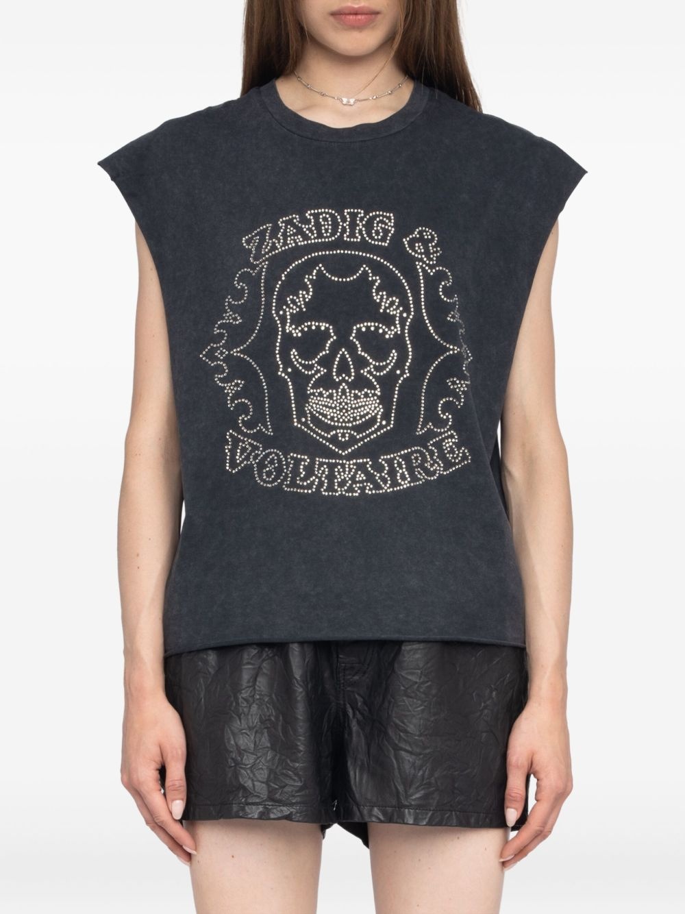 skull strass top - 4