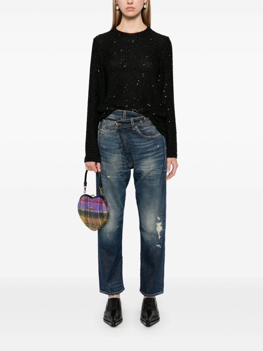 sequin-embellished sweater - 2