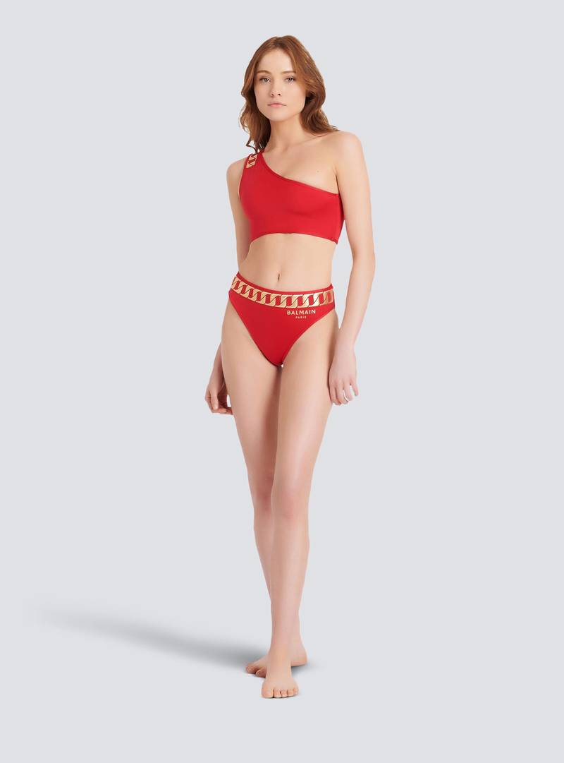 Balmain Balmain logo bikini outlook