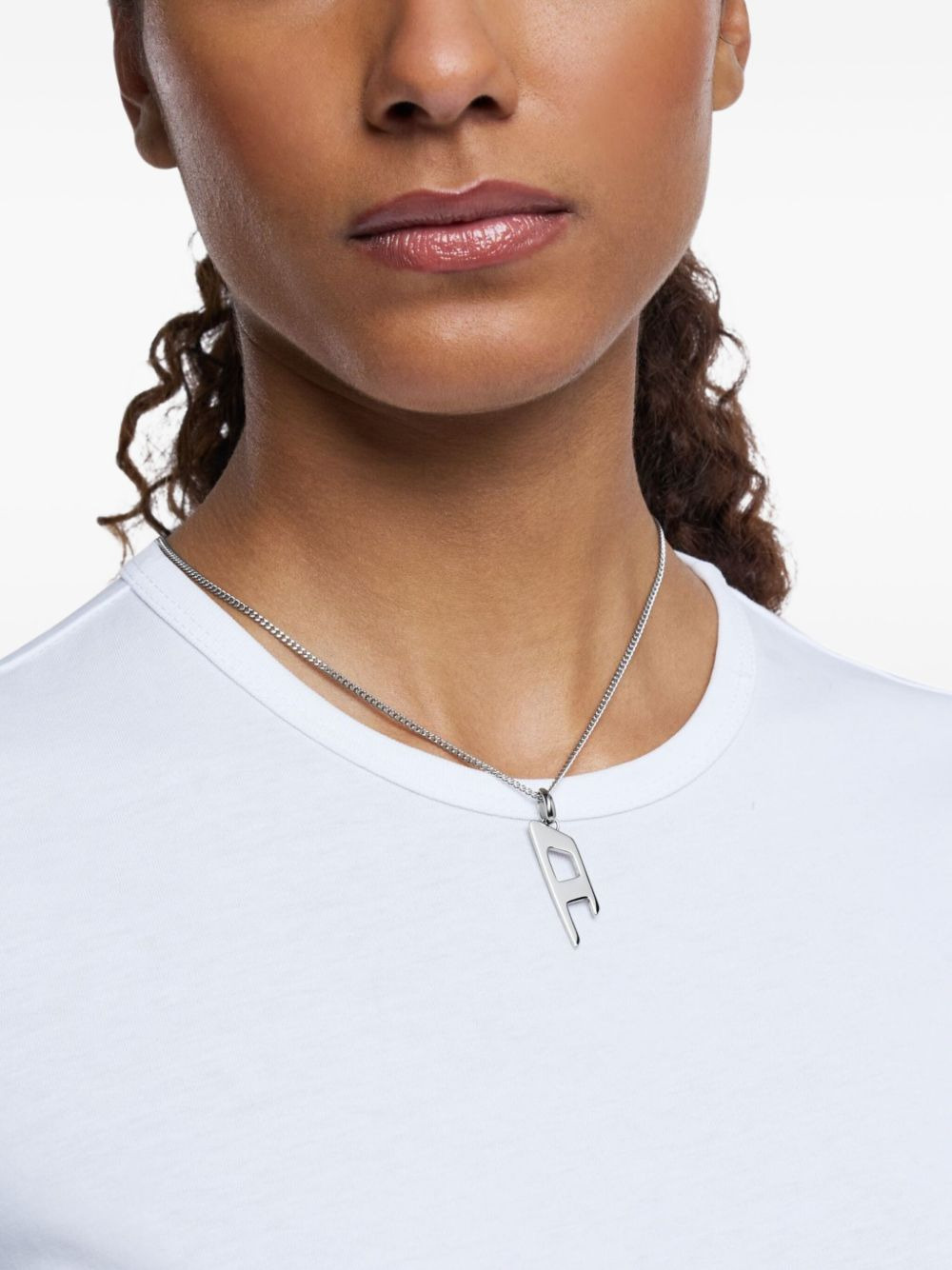 logo-pendant necklace - 4