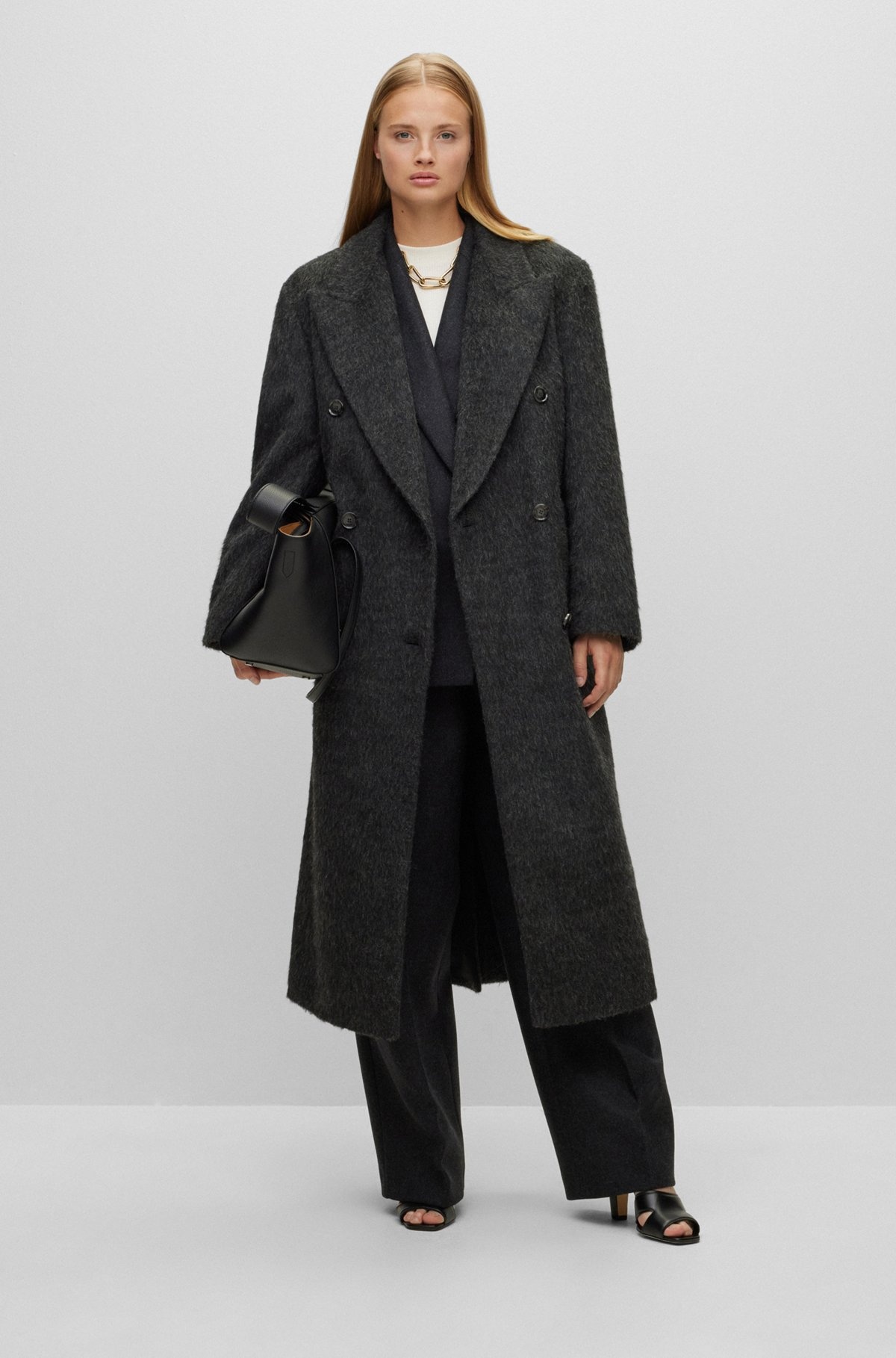 DOUBLE-BREASTED COAT IN COTTON - 3