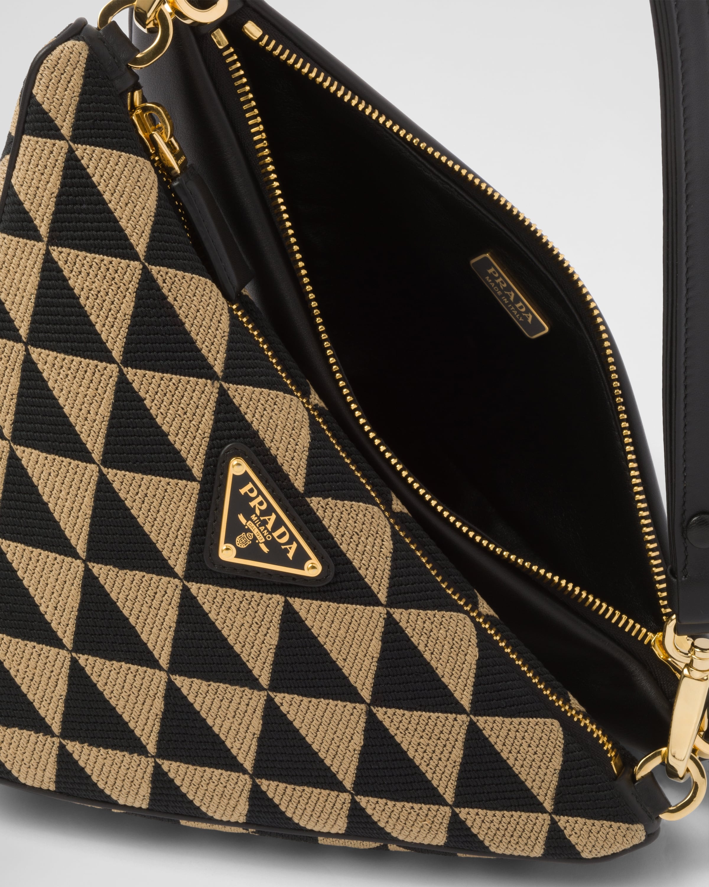 Prada Symbole leather and fabric mini bag - 5