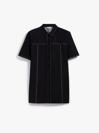 Max Mara REA Denim-look jersey tunic-style shirt | REVERSIBLE