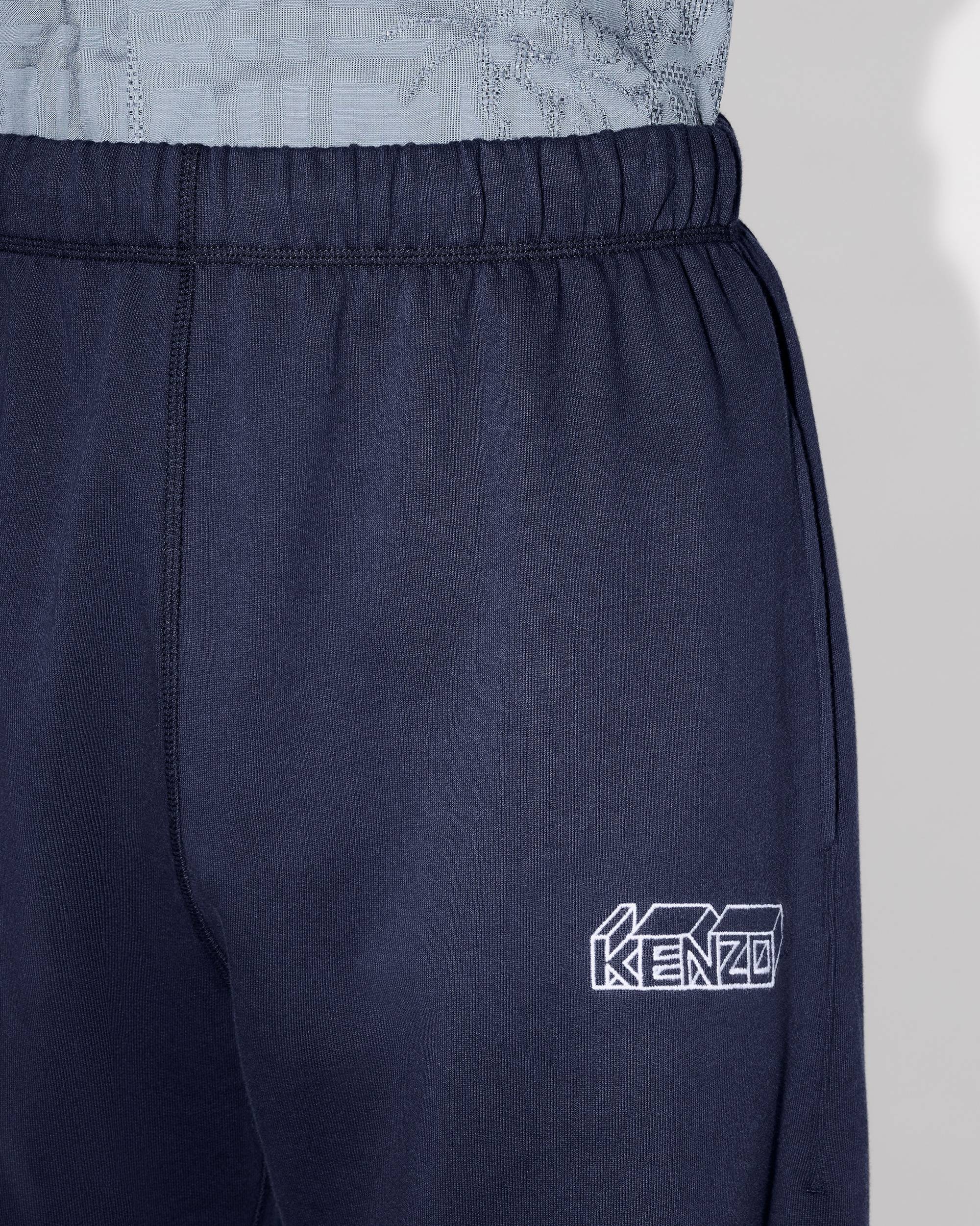 'KENZO Kube' straight embroidered jogging trousers - 6